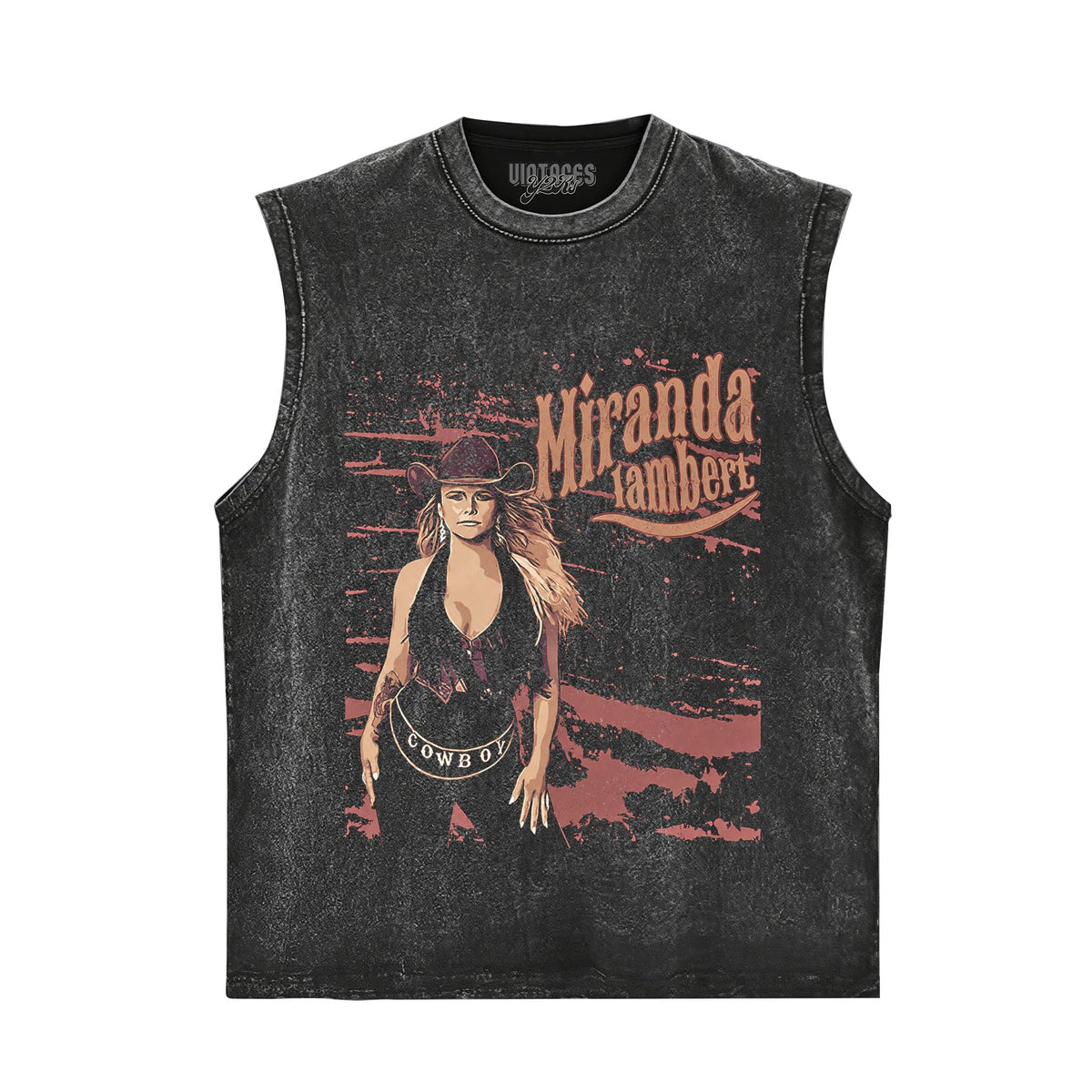 MIRANDA LAMBERT - BROWN VINTAGE TANK TOP & TEE & LONG SLEEVE & LAYERED LS & HOODIE