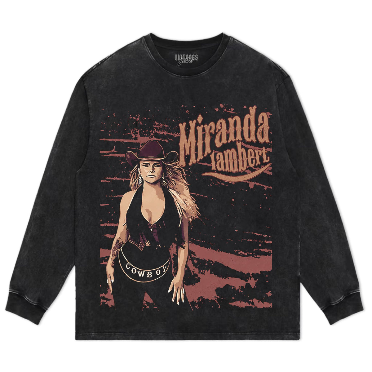 MIRANDA LAMBERT - BROWN VINTAGE TANK TOP & TEE & LONG SLEEVE & LAYERED LS & HOODIE