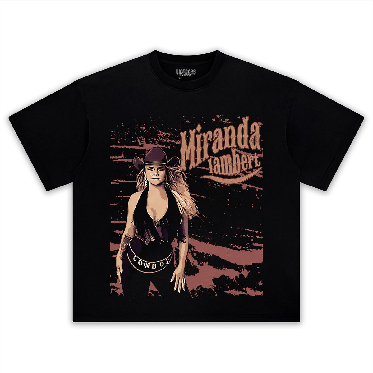 MIRANDA LAMBERT - BROWN VINTAGE TANK TOP & TEE & LONG SLEEVE & LAYERED LS & HOODIE