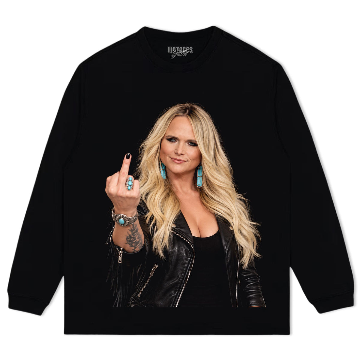 MIRANDA LAMBERT - MIDDLE FINGER TANK TOP & TEE & LONG SLEEVE & LAYERED LS & HOODIE