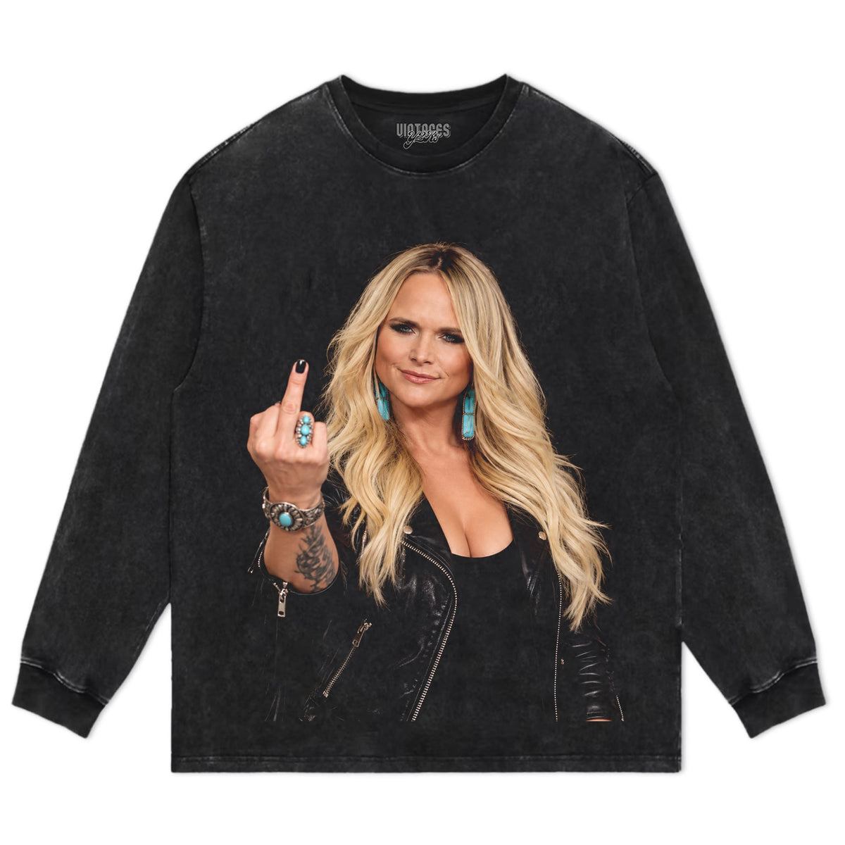 MIRANDA LAMBERT - MIDDLE FINGER TANK TOP & TEE & LONG SLEEVE & LAYERED LS & HOODIE