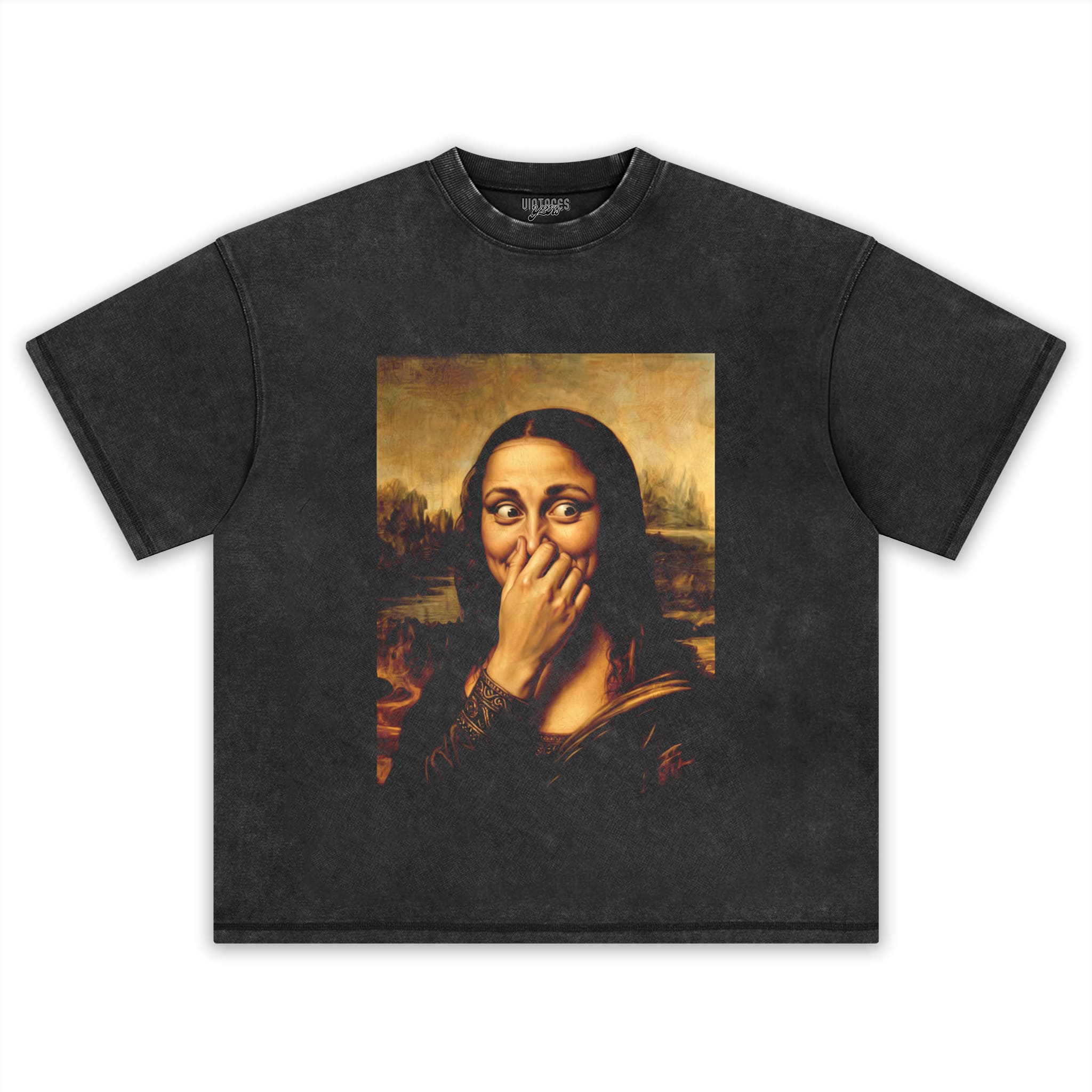MONA LISA PARODY - MONA LISA IN TOILET TANK TOP & TEE & LONG SLEEVE & LAYERED LS & HOODIE