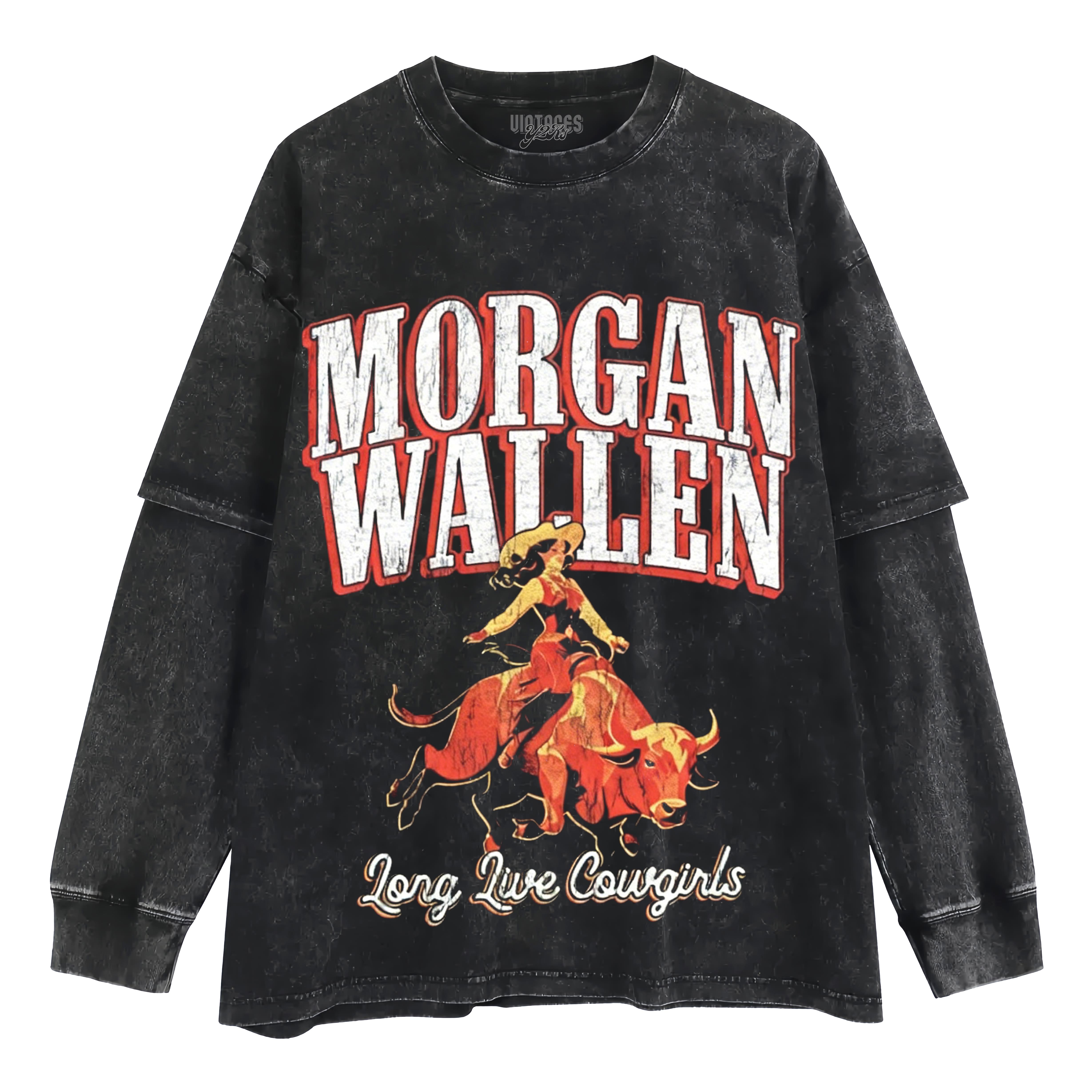 MORGAN WALLEN LIVE COWGIRLS MENS TANK TOP & TEE & LONG SLEEVE & LAYERED LS & HOODIE