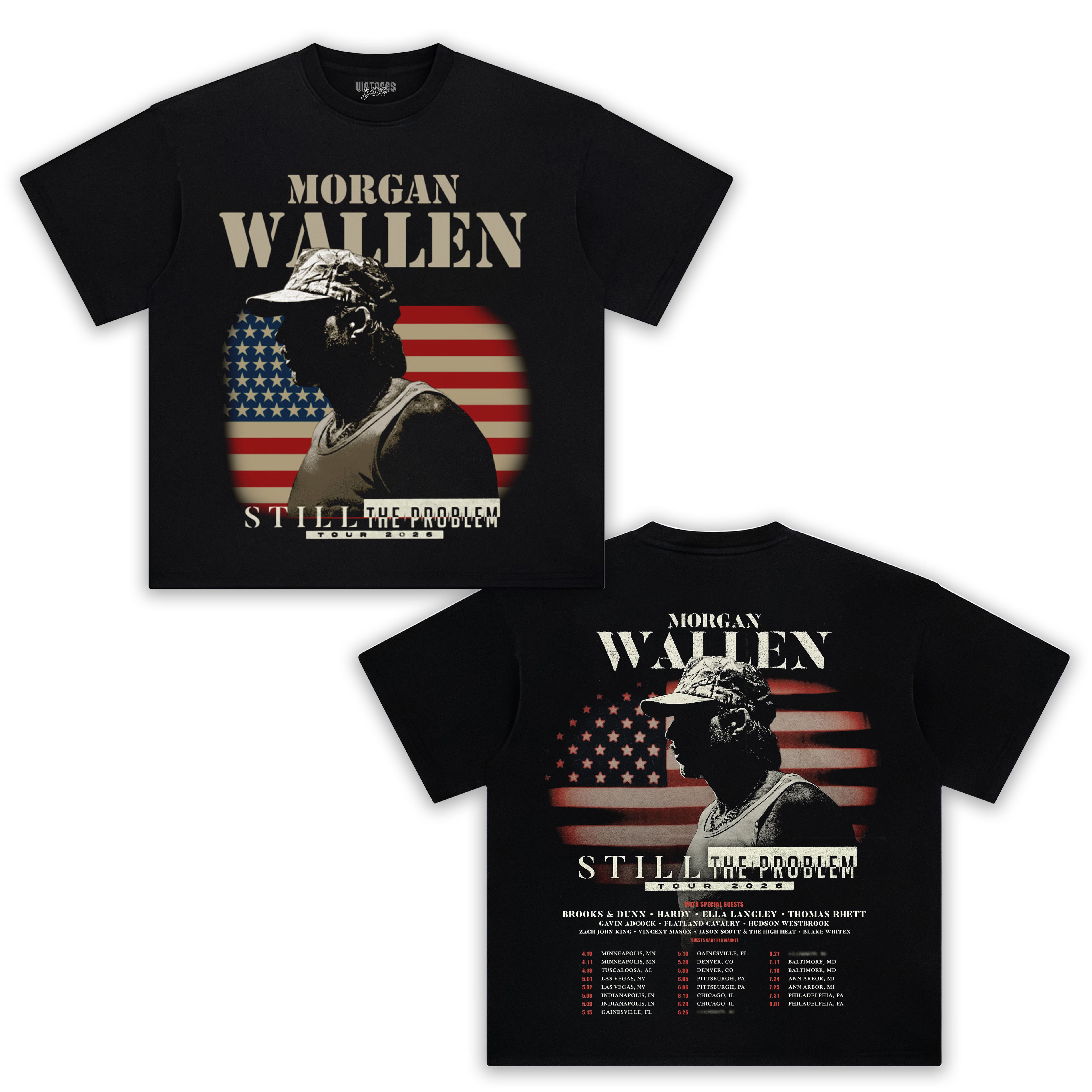 MORGAN WALLEN STILL THE PROBLEM TOUR 2026 TANK TOP & TEE
