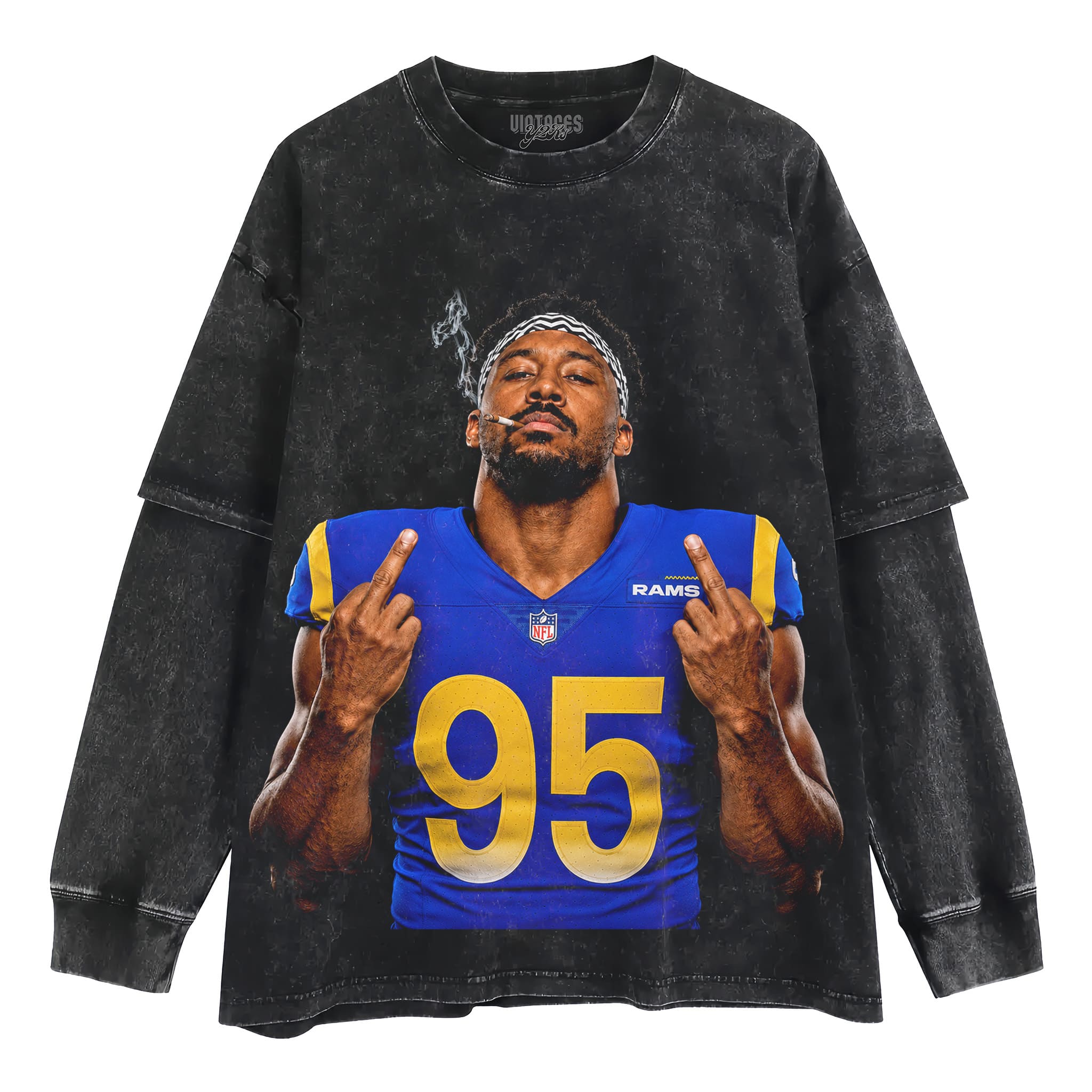 MYLES GARRETT - MIDDLE FINGER TANK TOP & TEE & LONG SLEEVE & LAYERED LS & HOODIE