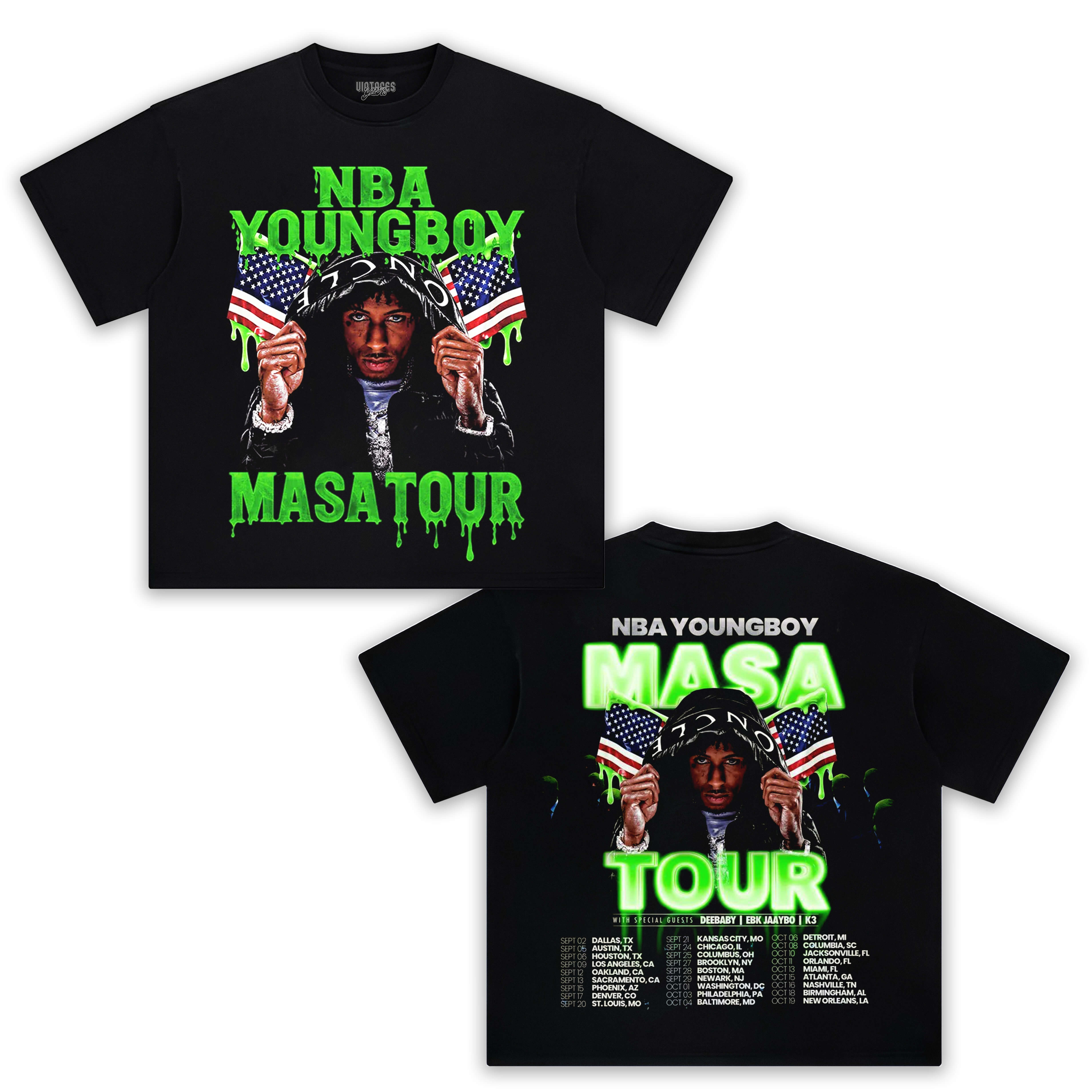 NBA YOUNGBOY MASA TOUR V3 TEE