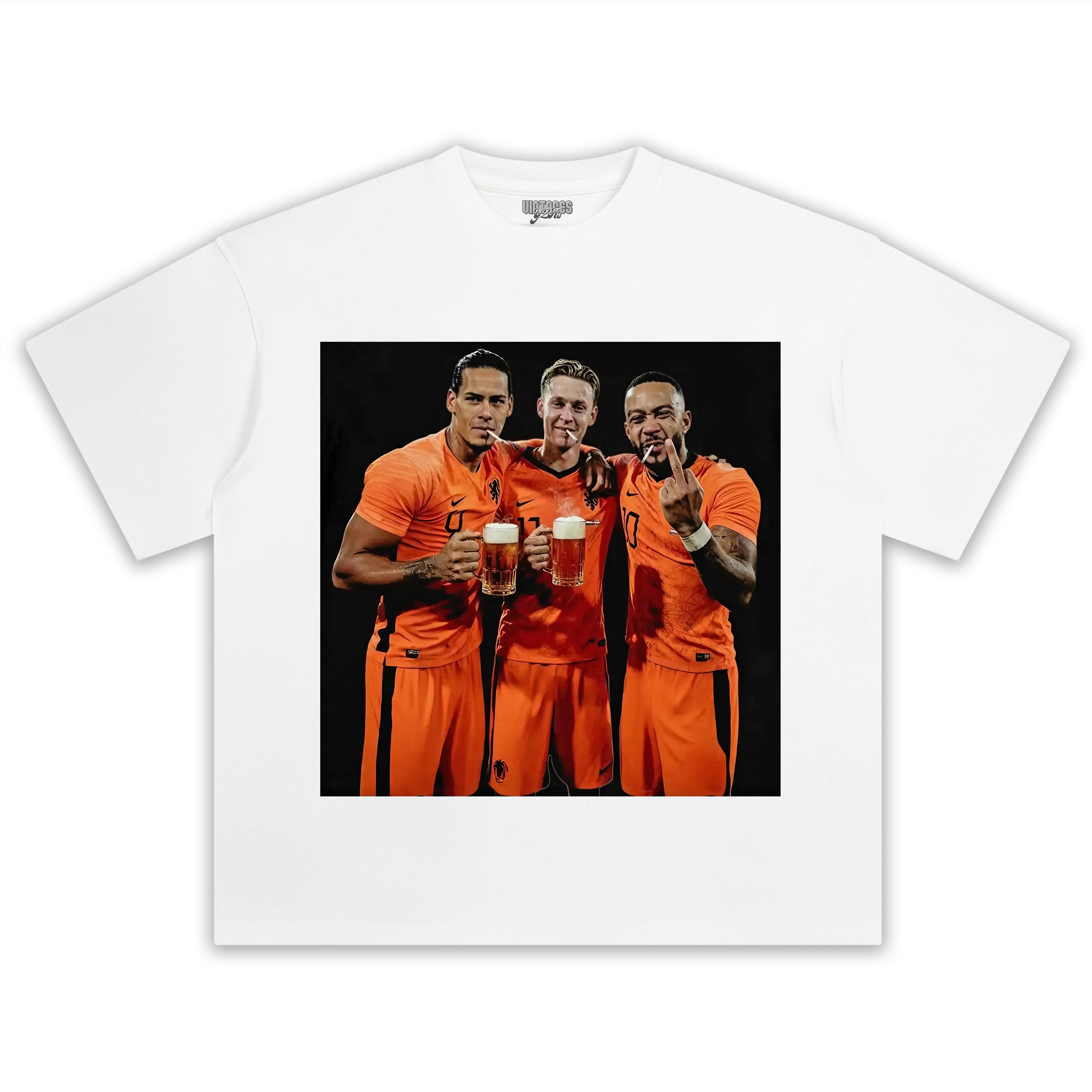 NETHERLANDS FOOTBALL STYLE V7 UNISEX TOP & TEE & LONG SLEEVE & LAYERED LS & HOODIE