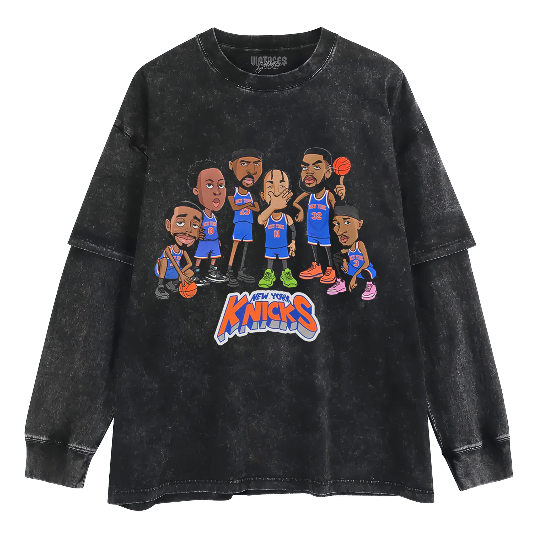 NEW YORK 2026 CHAMPION CARTOON TANK TOP & TEE & LONG SLEEVE & LAYERED LS & HOODIE
