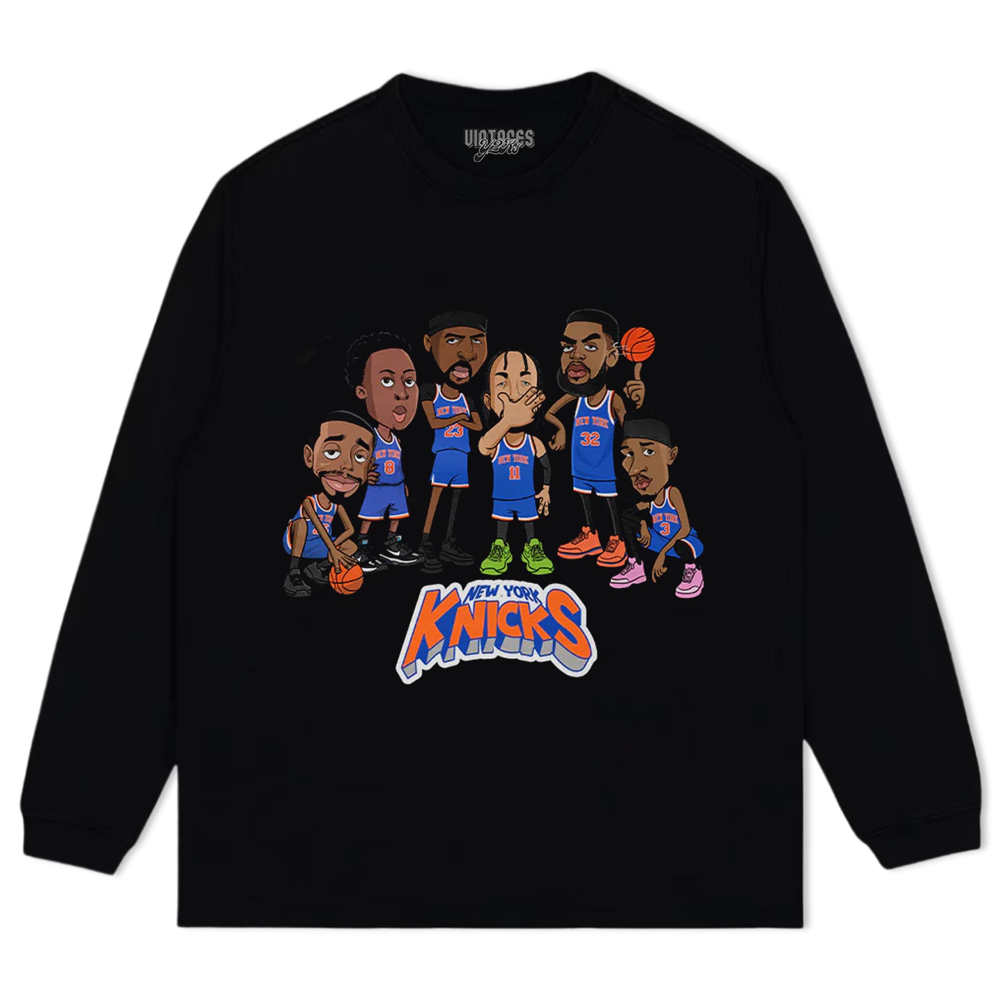 NEW YORK 2026 CHAMPION CARTOON TANK TOP & TEE & LONG SLEEVE & LAYERED LS & HOODIE