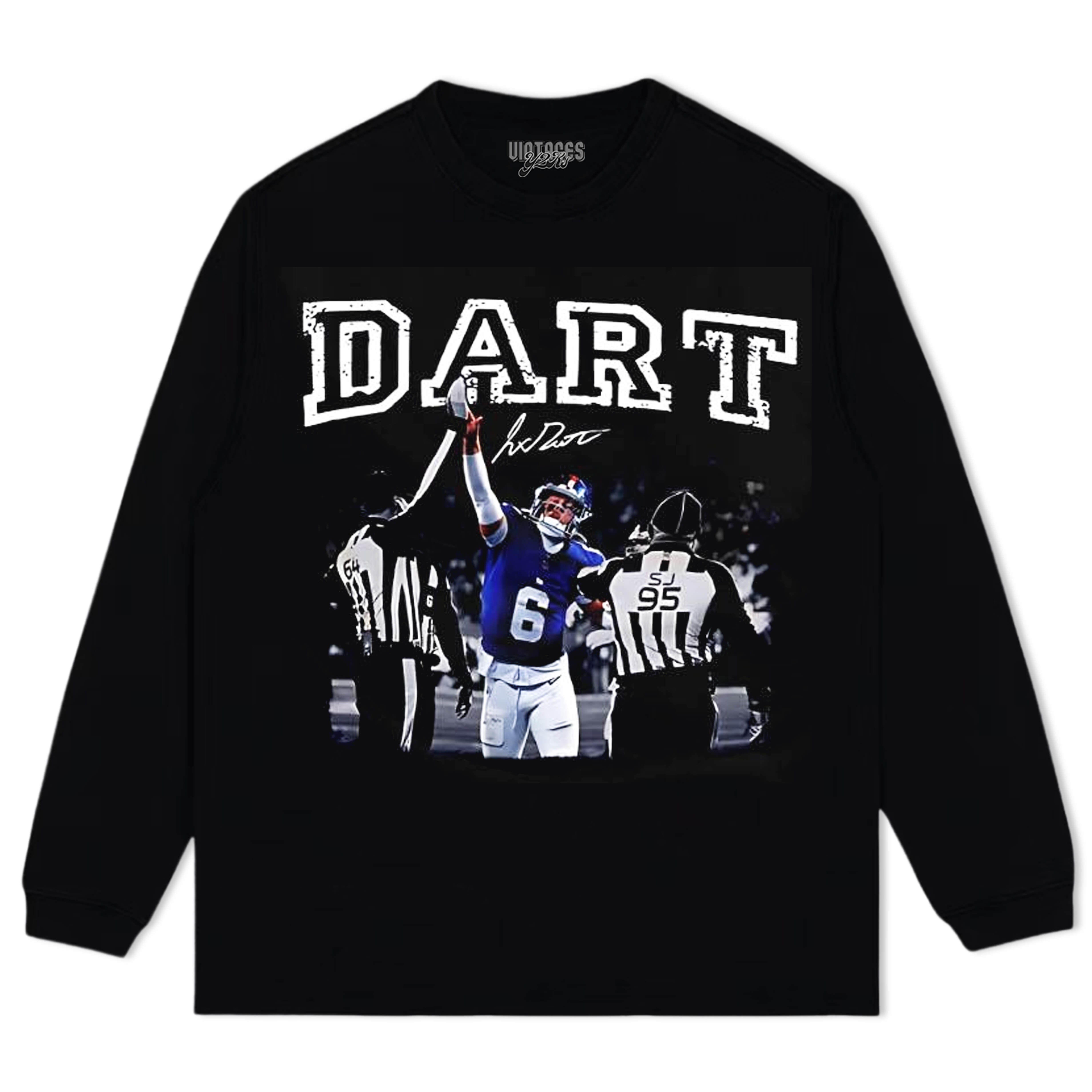 NEW YORK GIANTS JAXSON DART 06 THE FANTASTIC MOMENT TEE & LS & HOODIE