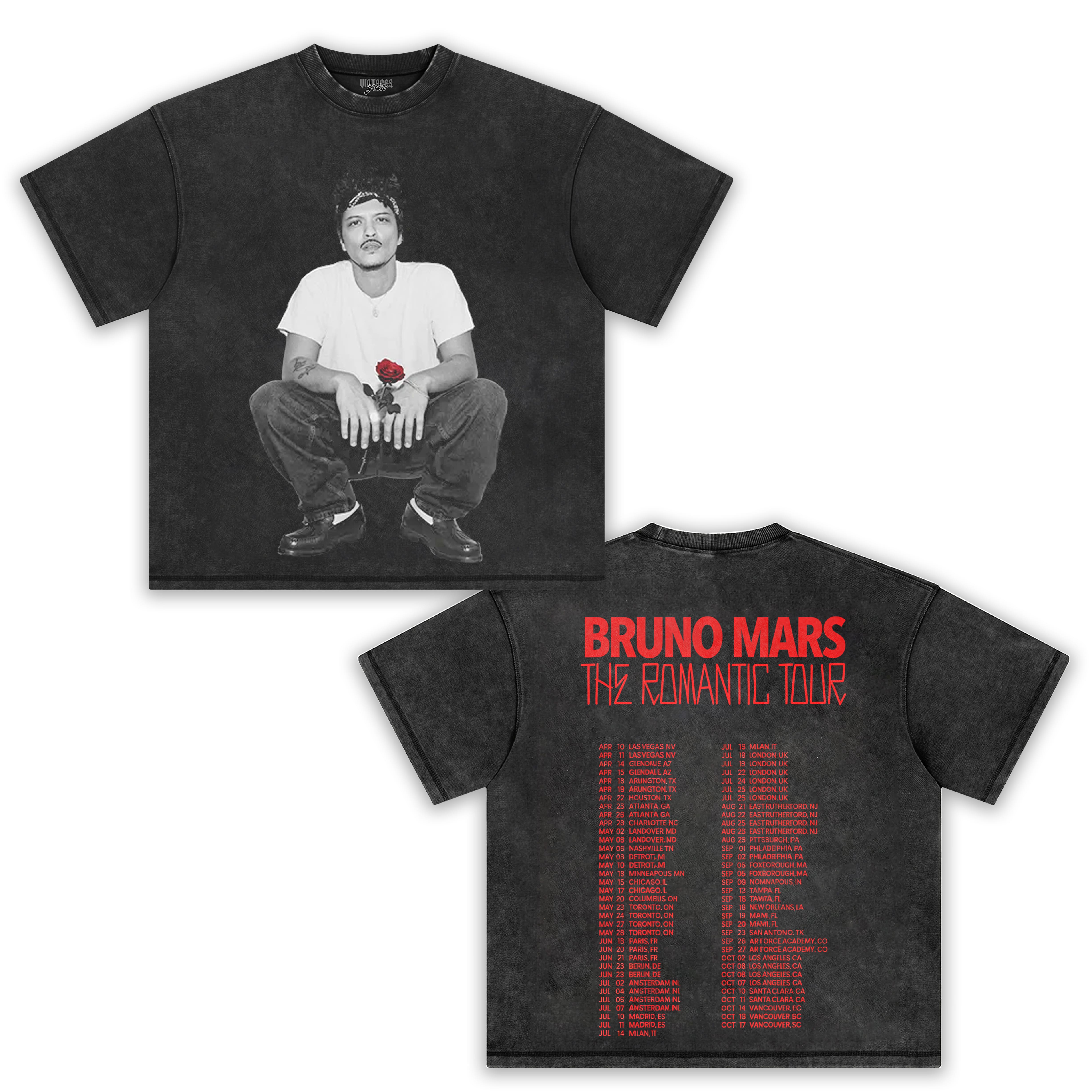 NEW SHOWS ADDED - BRUNO MARS & THE ROMANTIC ROSE TEE