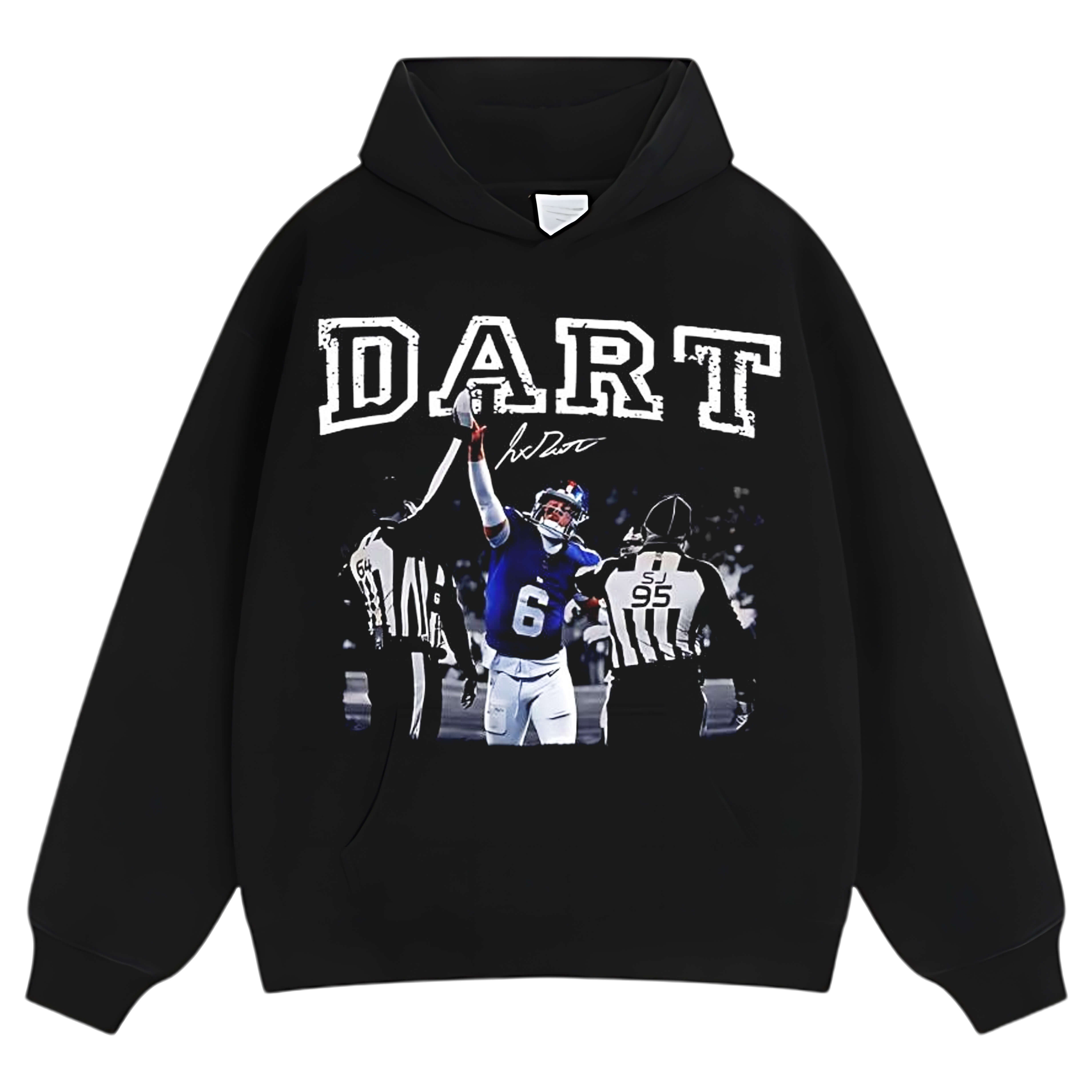 NEW YORK GIANTS JAXSON DART 06 THE FANTASTIC MOMENT TEE & LS & HOODIE