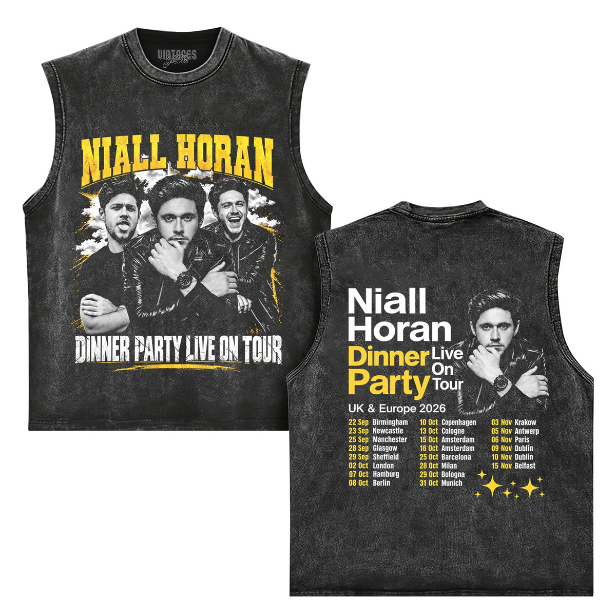 NIALL HORAN DINNER PARTY LIVE ON TOUR 2026 TANK TOP & TEE