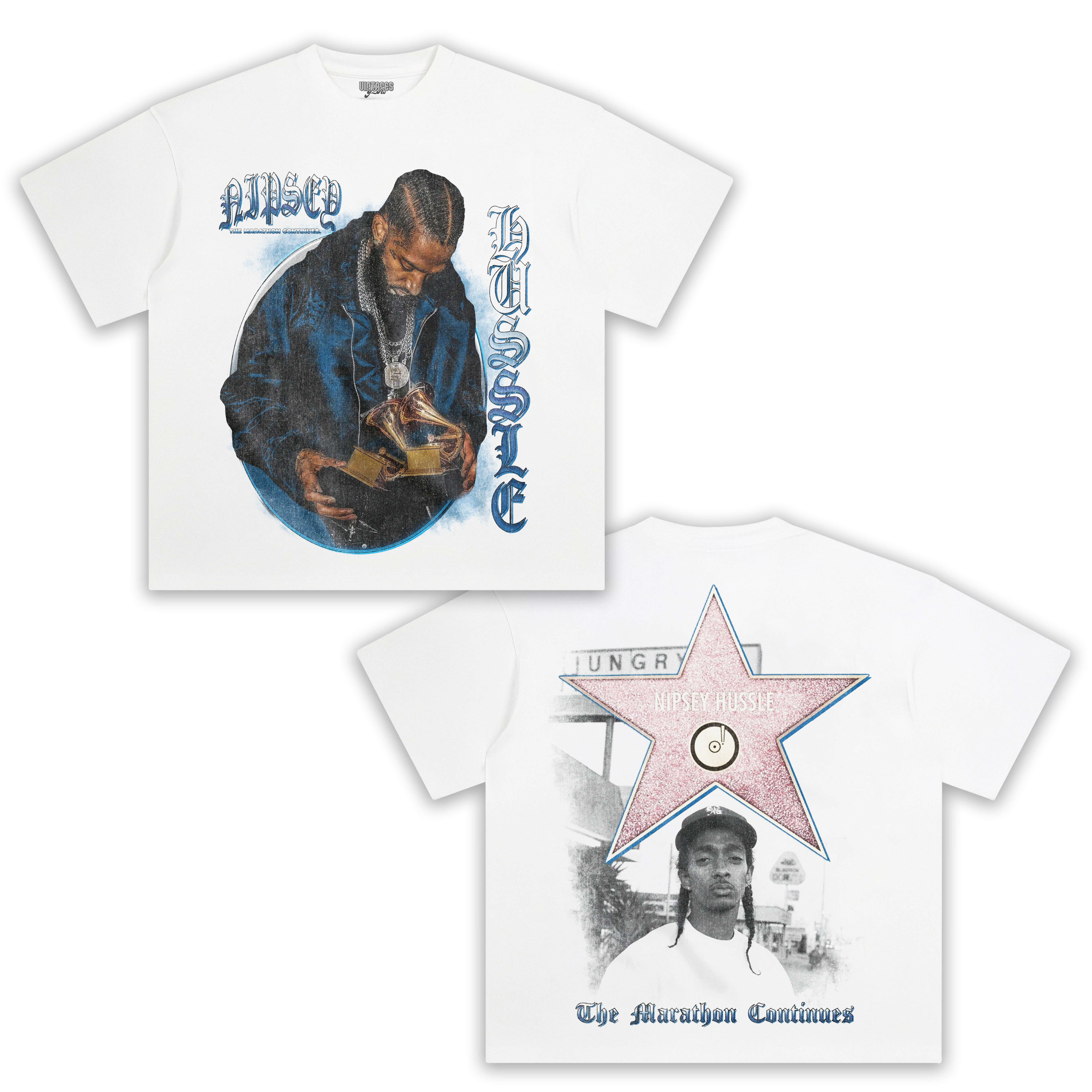 NIPSEY HUSSLE & THE MARATHON CONTINUES TEE