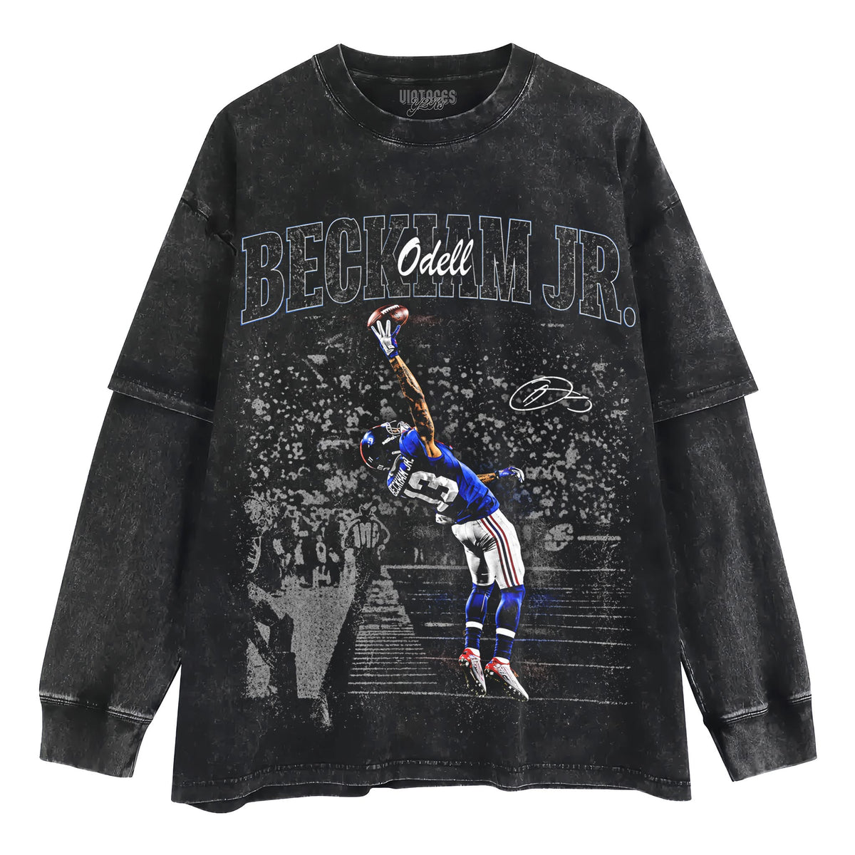 OBJ - NEW YORK FOOTBALL VINTAGE TANK TOP & TEE & LONG SLEEVE & LAYERED LS & HOODIE