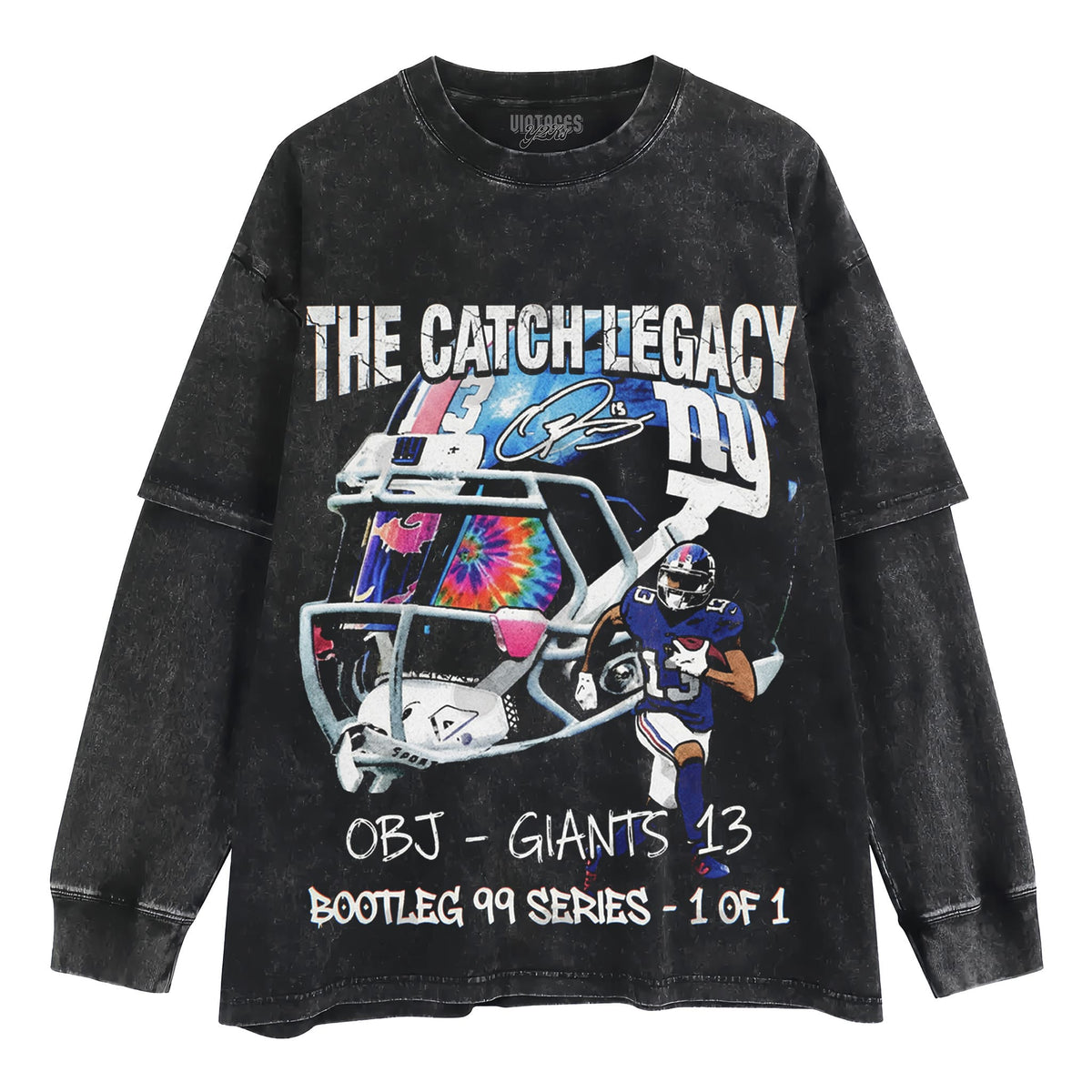 OBJ - THE CATCH GIANTS VINTAGE V2 TANK TOP & TEE & LONG SLEEVE & LAYERED LS & HOODIE