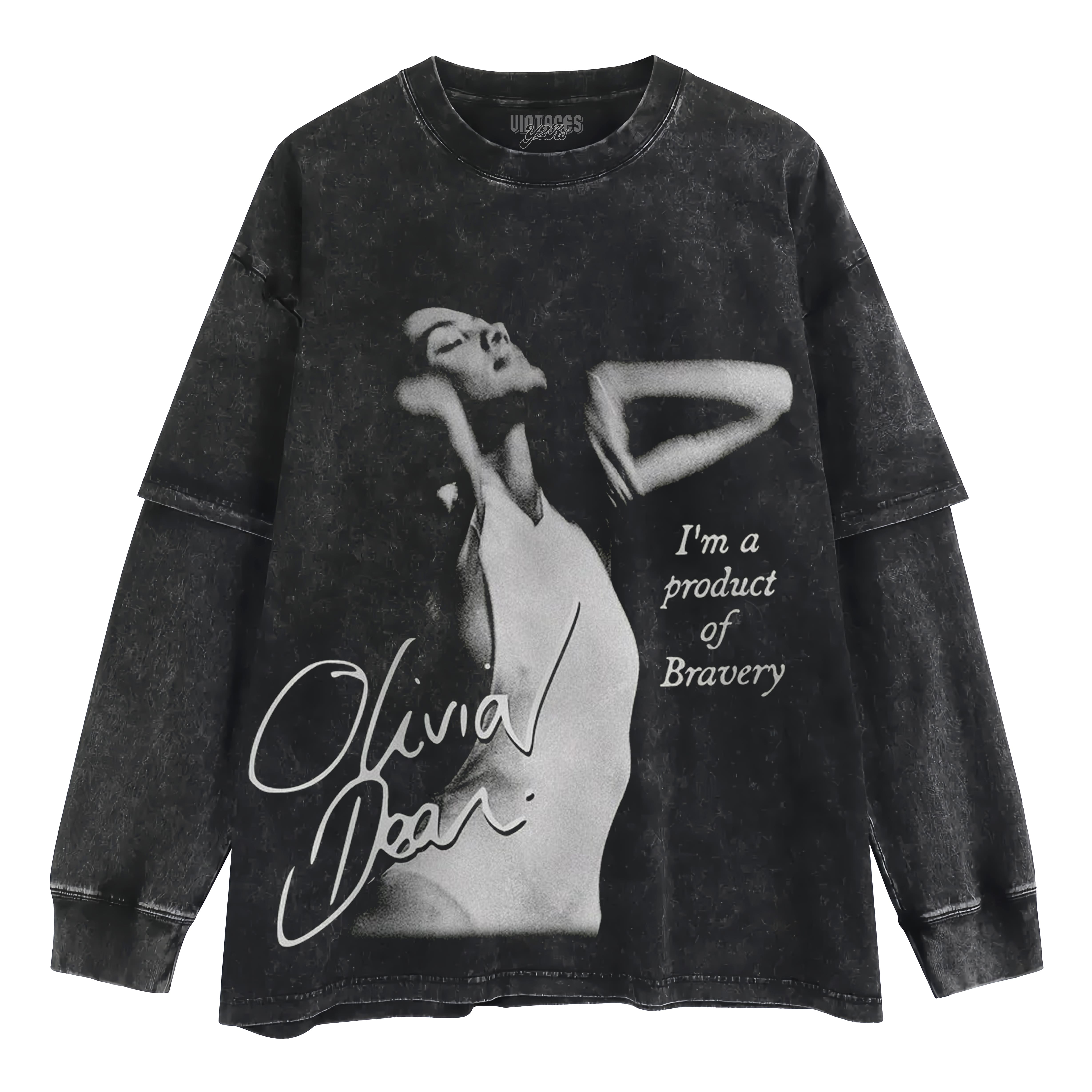 OLIVIA DEAN I’M A PRODUCT OF BRAVERY LAYERED LONG SLEEVE