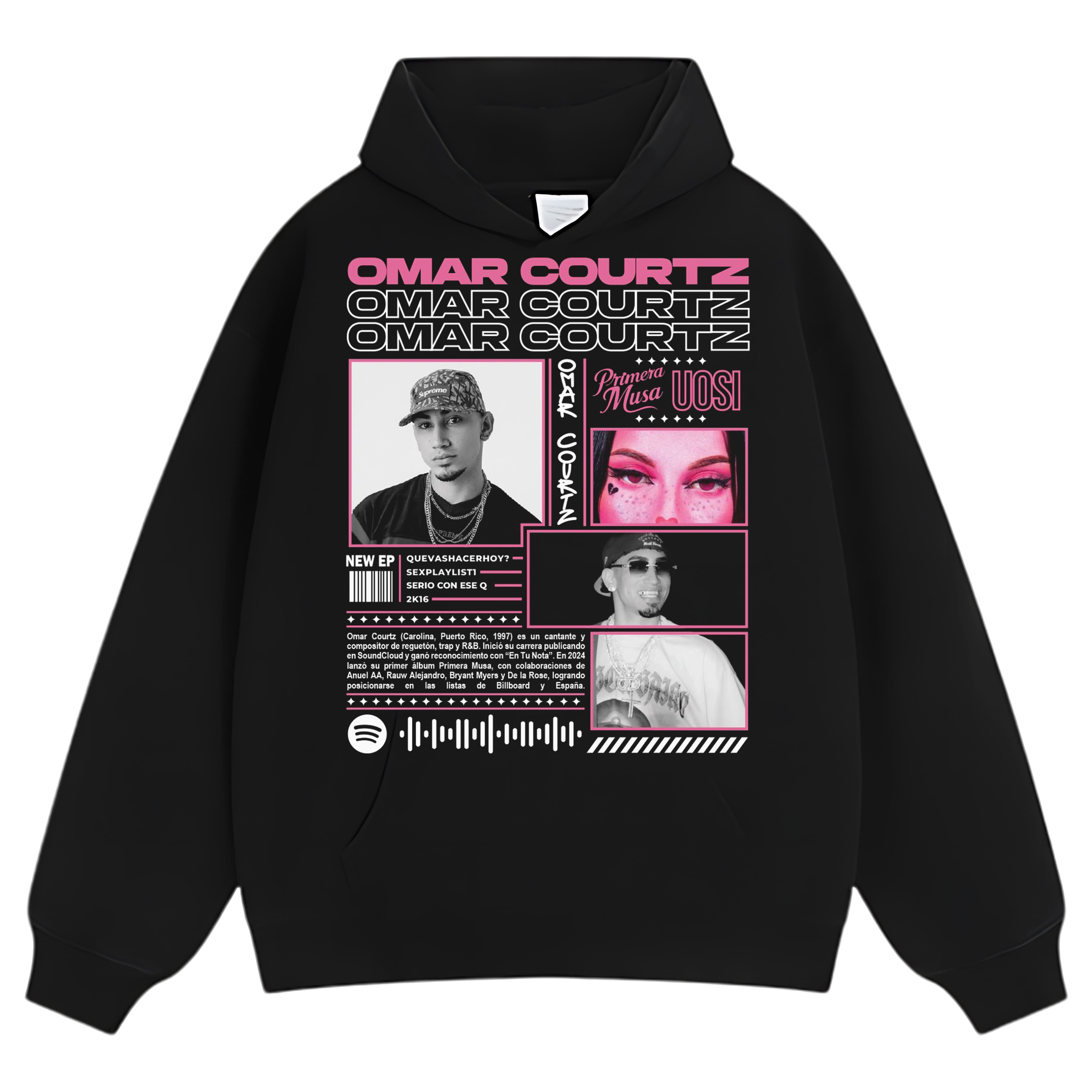 OMAR COURTZ TEE & LS & HOODIE