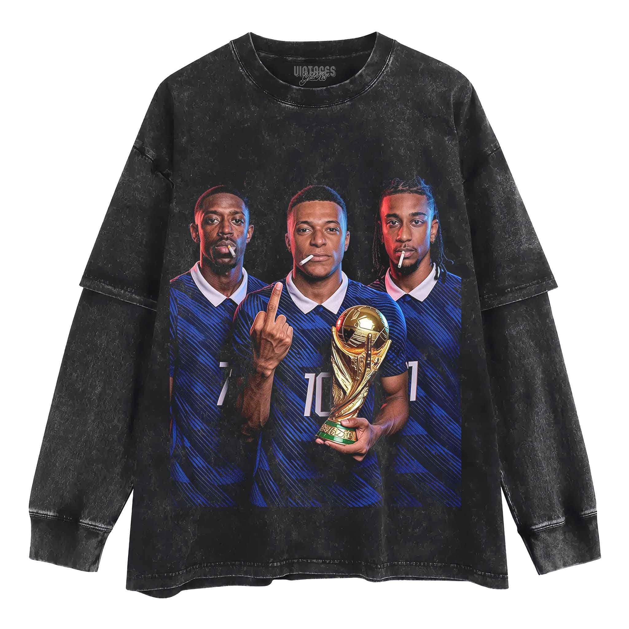 OUSMANE DEMBÉLÉ & KYLIAN MBAPPÉ & MICHAEL OLISE TANK TOP & TEE & LONG SLEEVE & LAYERED LS & HOODIE