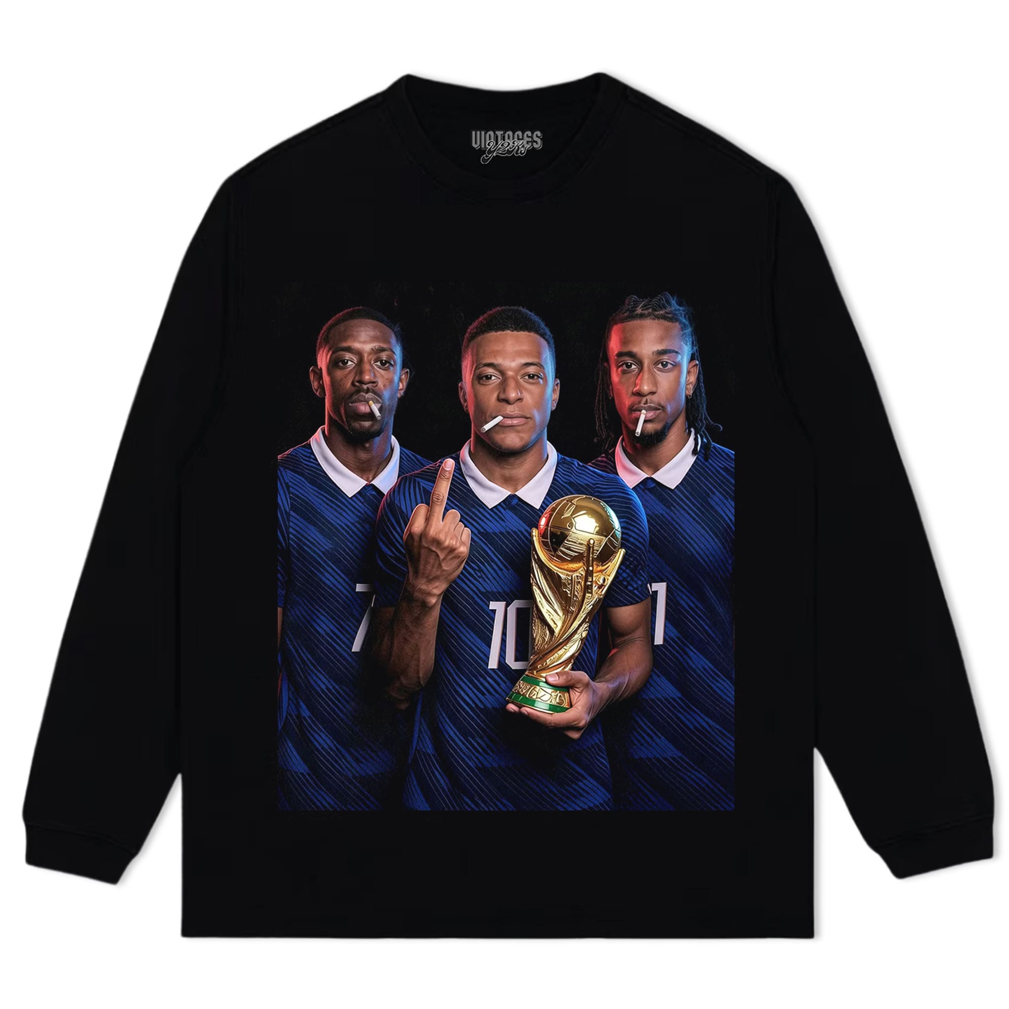 OUSMANE DEMBÉLÉ & KYLIAN MBAPPÉ & MICHAEL OLISE TANK TOP & TEE & LONG SLEEVE & LAYERED LS & HOODIE