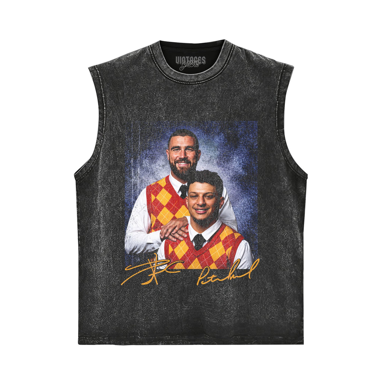 PATRICK MAHOMES & TRAVIS KELCE - STEP BROTHERS TANK TOP & TEE & LONG SLEEVE & LAYERED LS & HOODIE