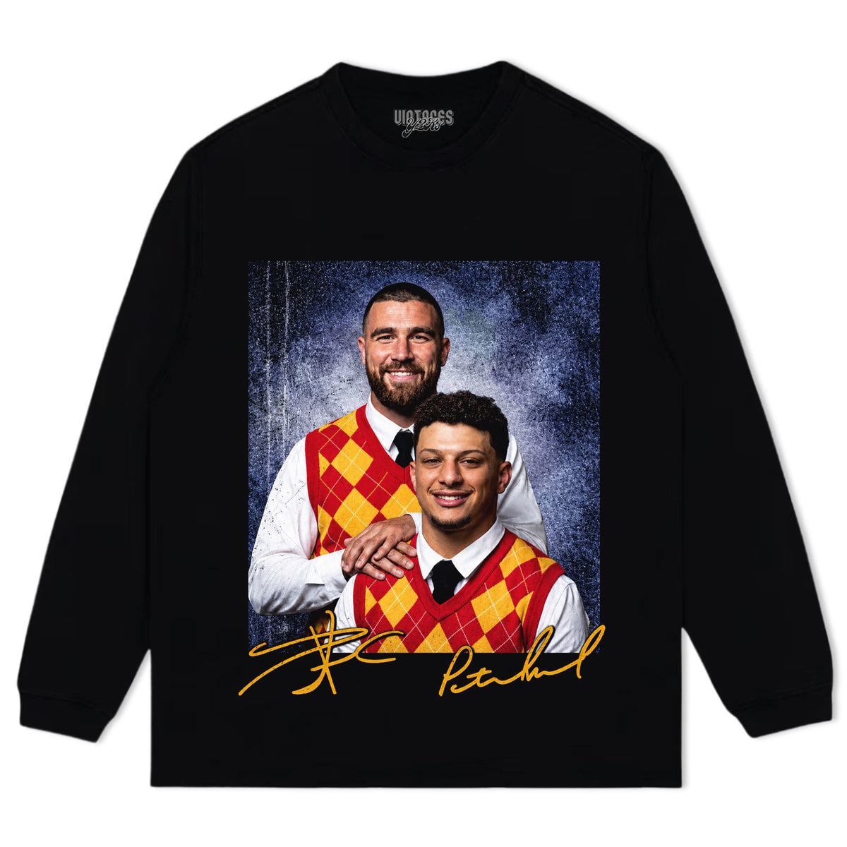 PATRICK MAHOMES & TRAVIS KELCE - STEP BROTHERS TANK TOP & TEE & LONG SLEEVE & LAYERED LS & HOODIE
