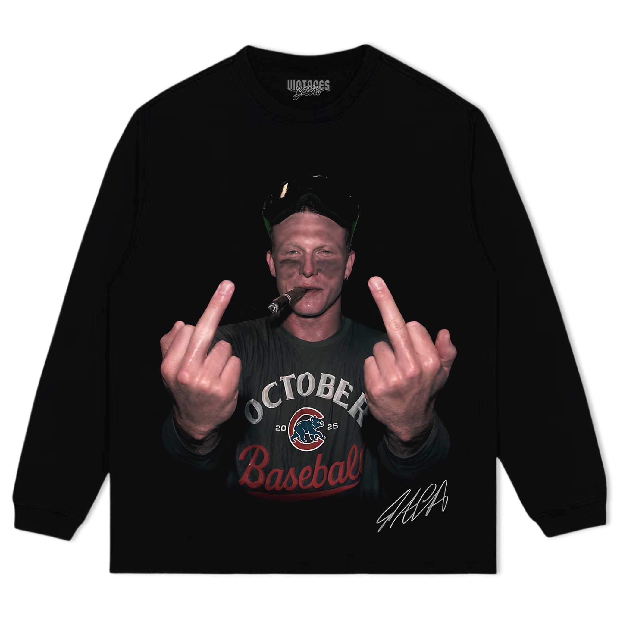 PETE CROW-ARMSTRONG - THE MIDDLE FINGER MEME TANK TOP & TEE & LONG SLEEVE & LAYERED LS & HOODIE