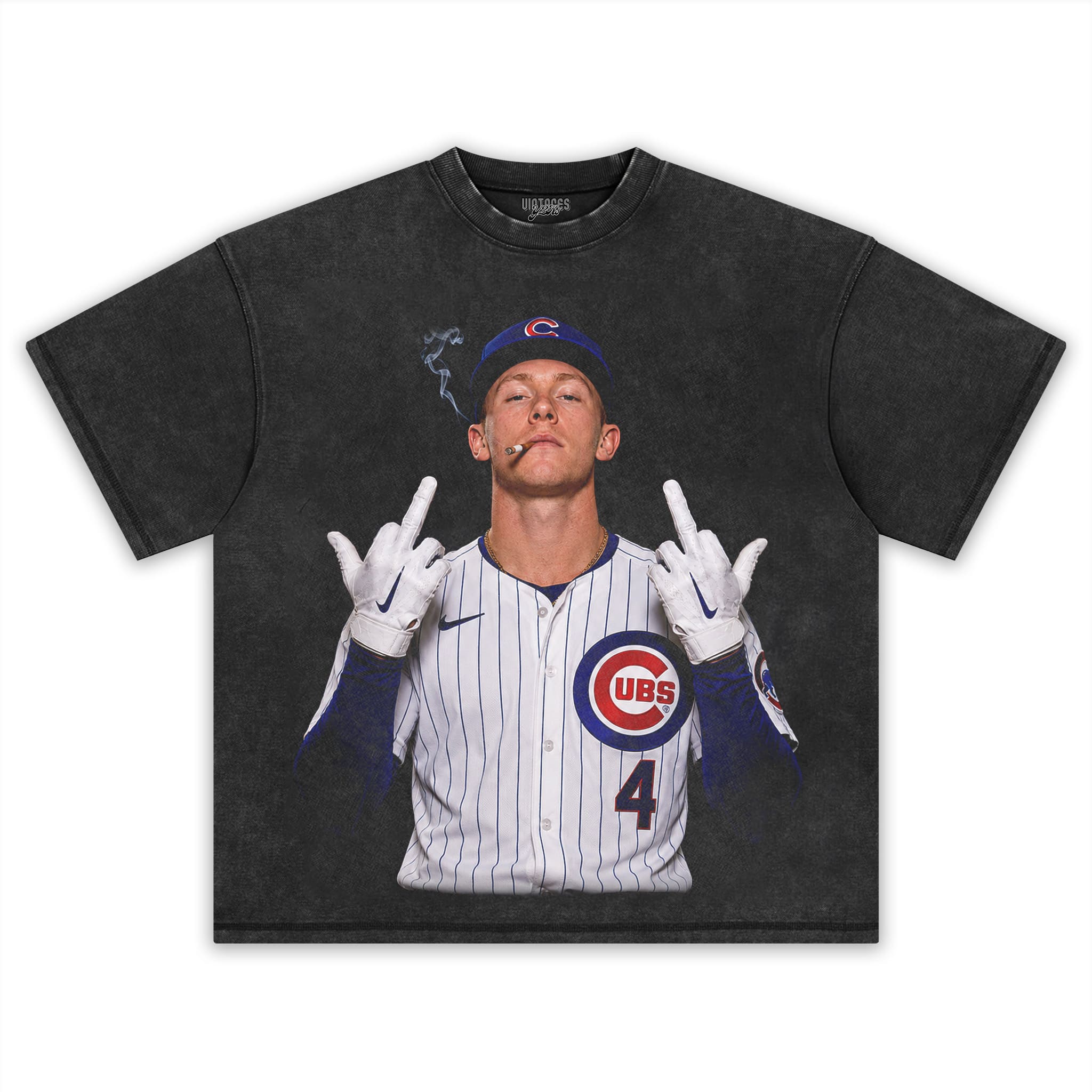 PETE CROW-ARMSTRONG - THE MIDDLE FINGER MEME V2 TANK TOP & TEE & LONG SLEEVE & LAYERED LS & HOODIE
