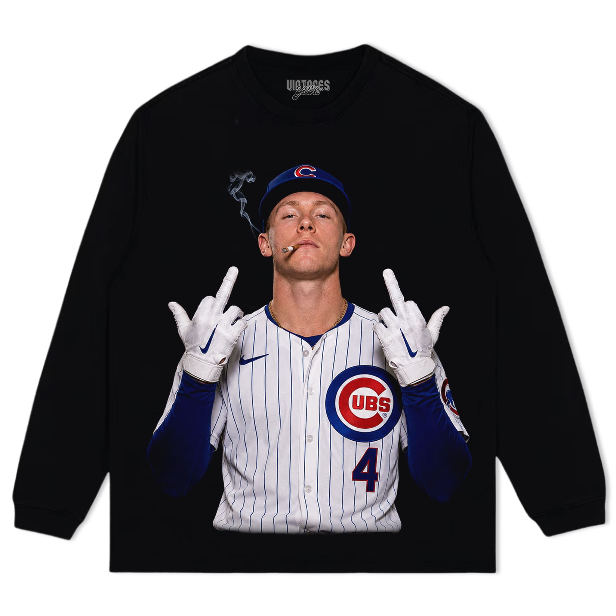 PETE CROW-ARMSTRONG - THE MIDDLE FINGER MEME V2 TANK TOP & TEE & LONG SLEEVE & LAYERED LS & HOODIE