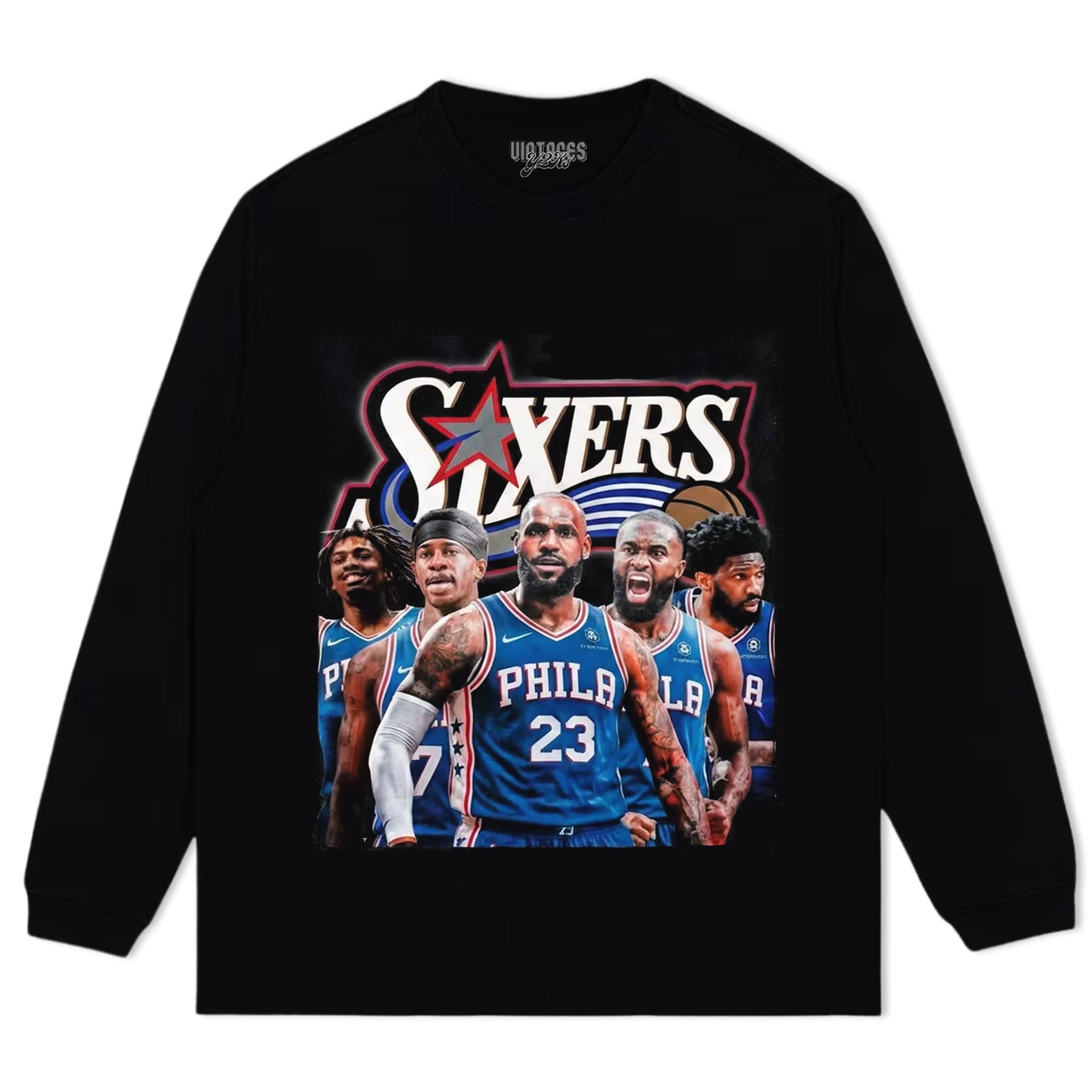 PHILADELPHIA 76ERS TEAM GRAPHIC TANK TOP & TEE & LONG SLEEVE & LAYERED LS & HOODIE