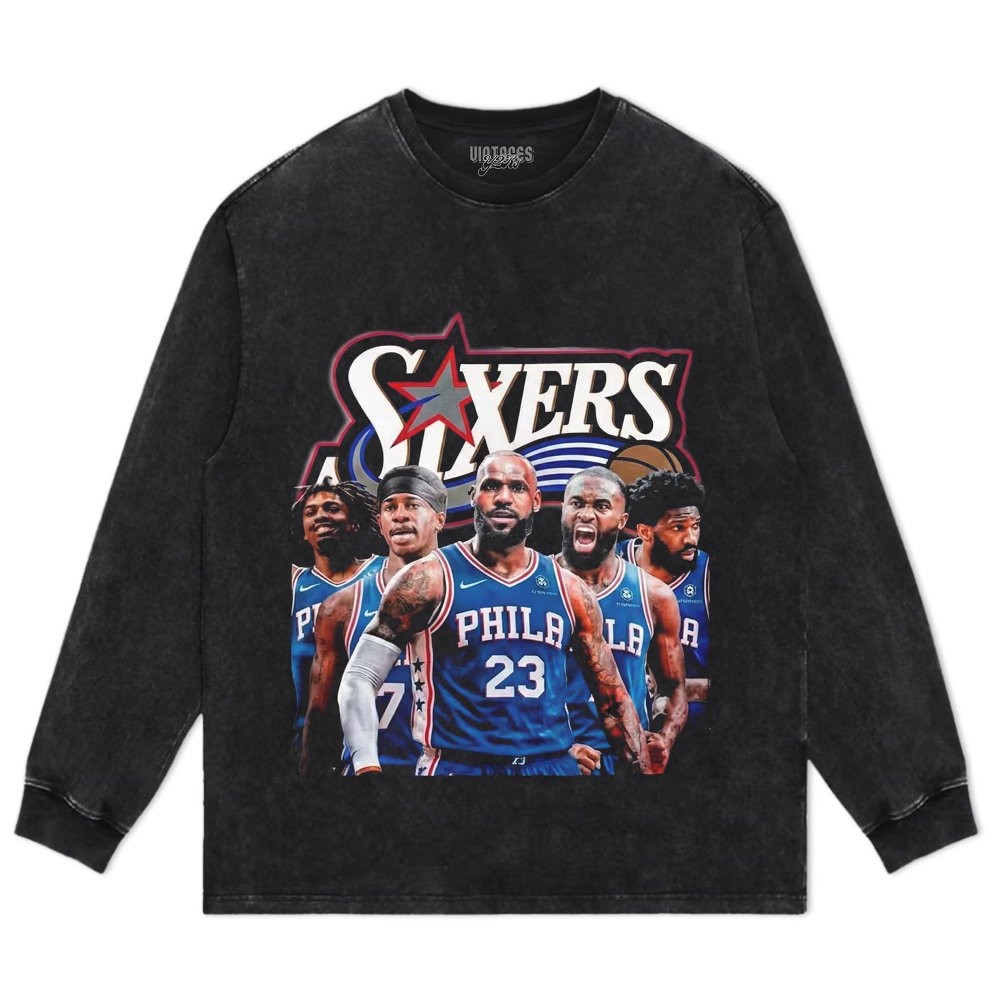 PHILADELPHIA 76ERS TEAM GRAPHIC TANK TOP & TEE & LONG SLEEVE & LAYERED LS & HOODIE