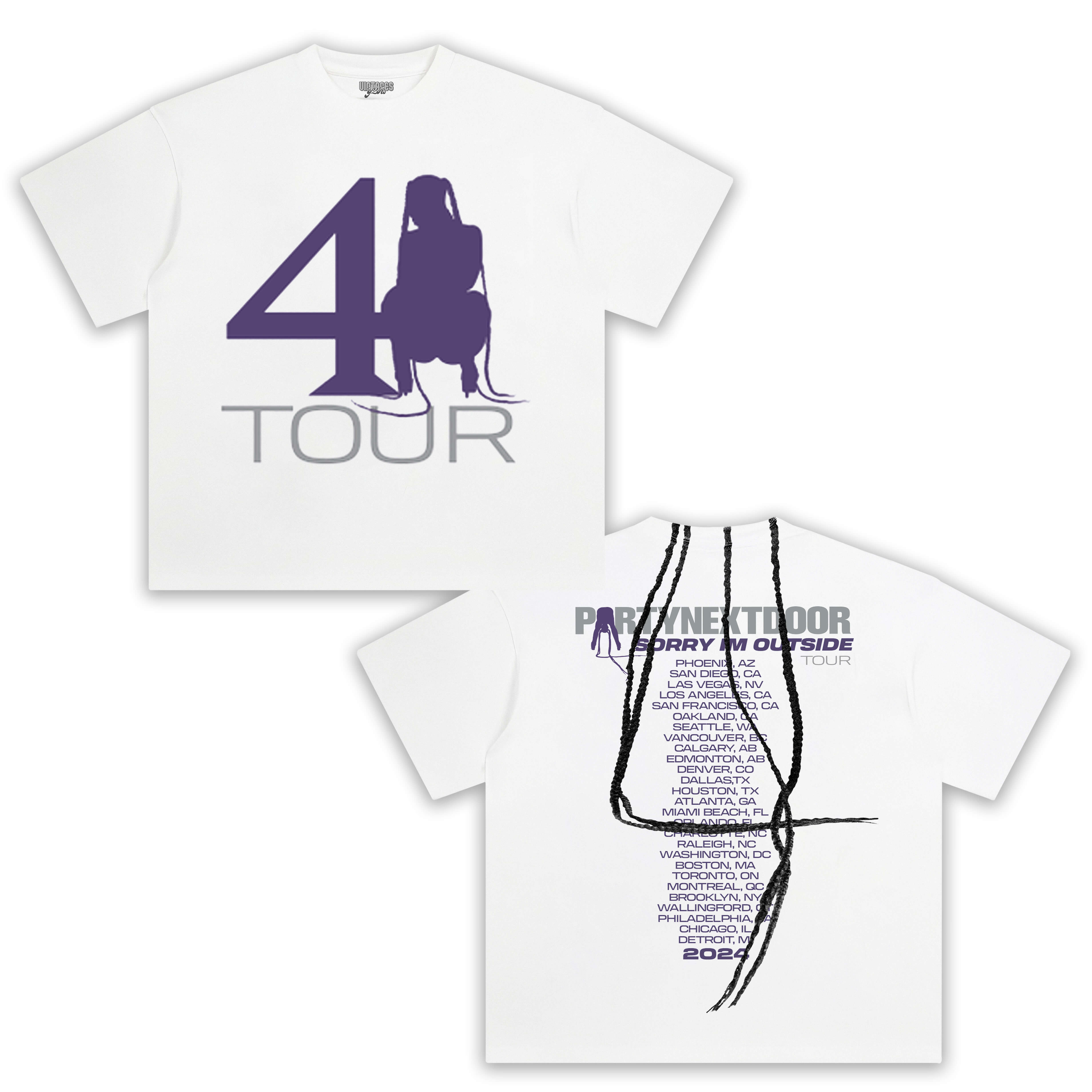 PARTYNEXTDOOR & PND BRAID TEE & LS