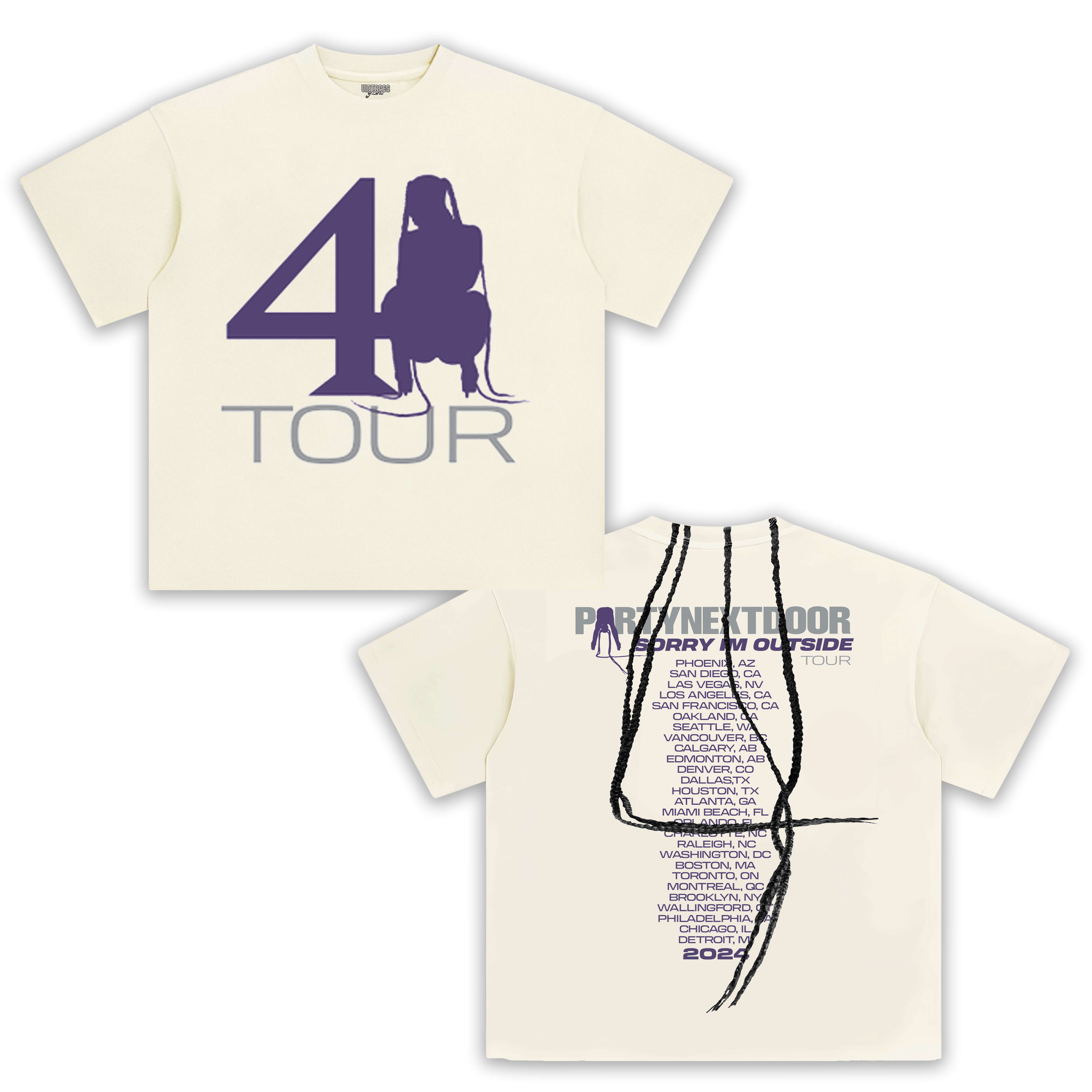 PARTYNEXTDOOR & PND BRAID TEE & LS