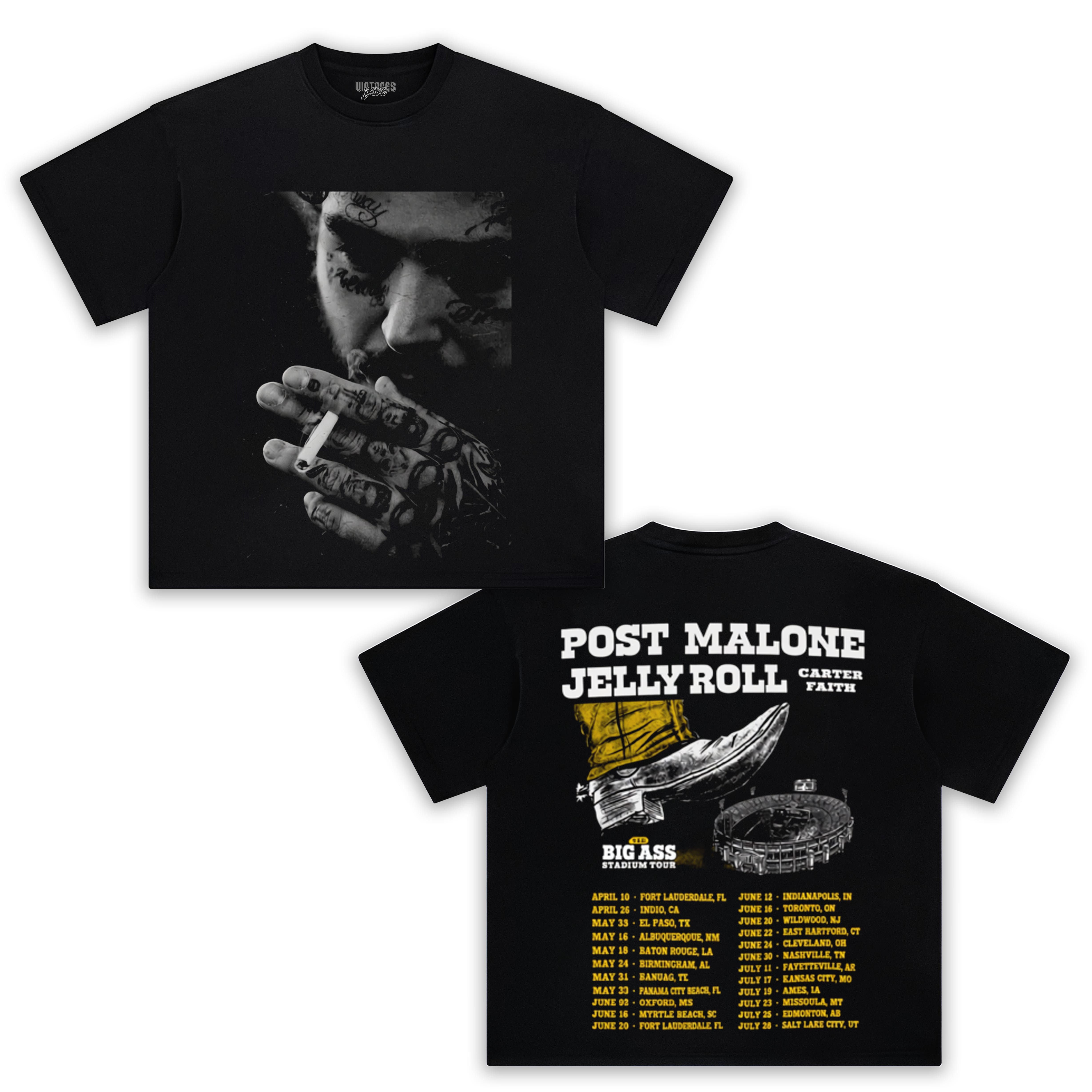 POST MALONE THE BIG ASS STADIUM TOUR PART 2 V2 TEE