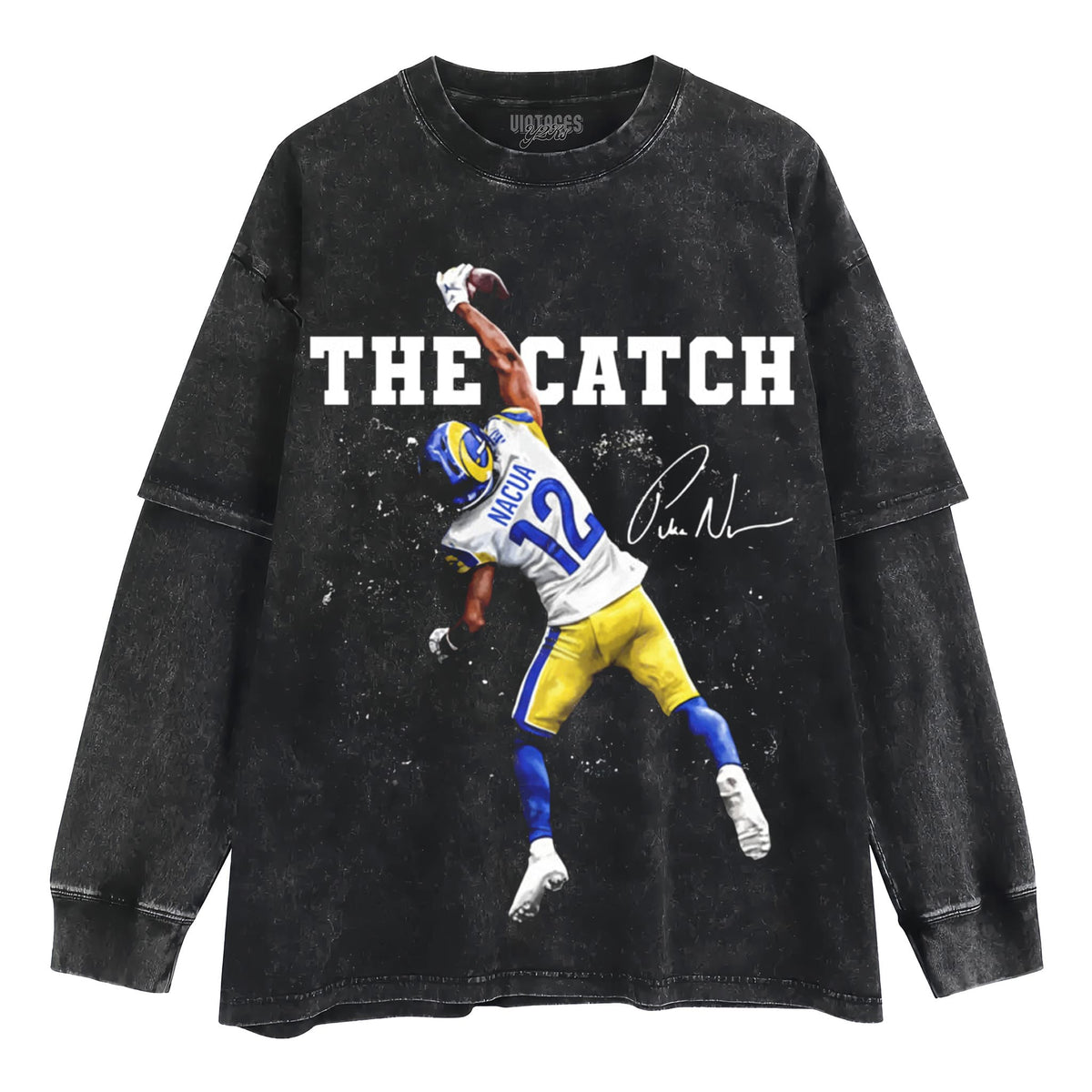 PUKA NACUA THE CATCH LOS ANGELES FOOTBALL TANK TOP & TEE & LONG SLEEVE & LAYERED LS & HOODIE