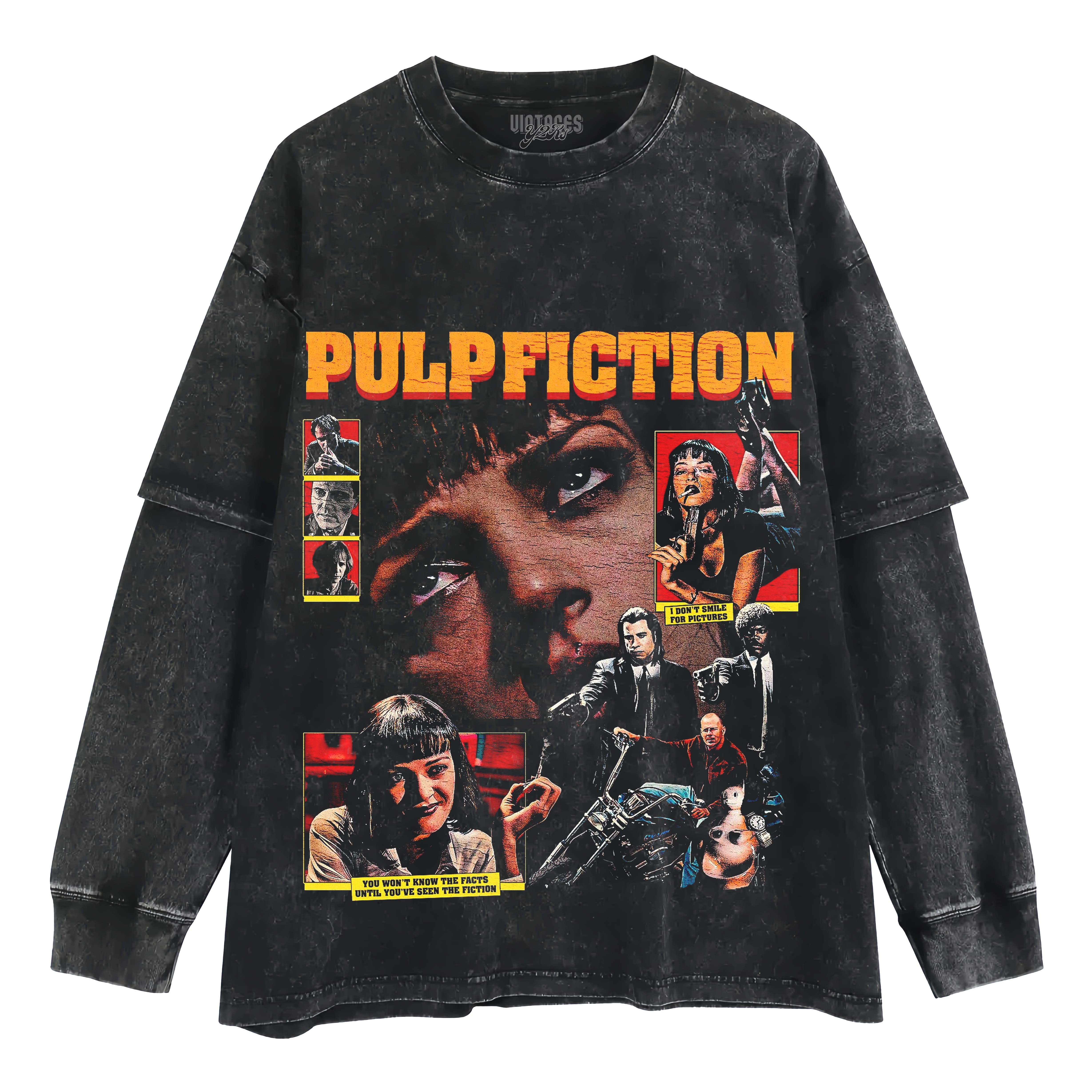PULP FICTION VINTAGE TANK TOP & TEE & LONG SLEEVE & LAYERED LS & HOODIE