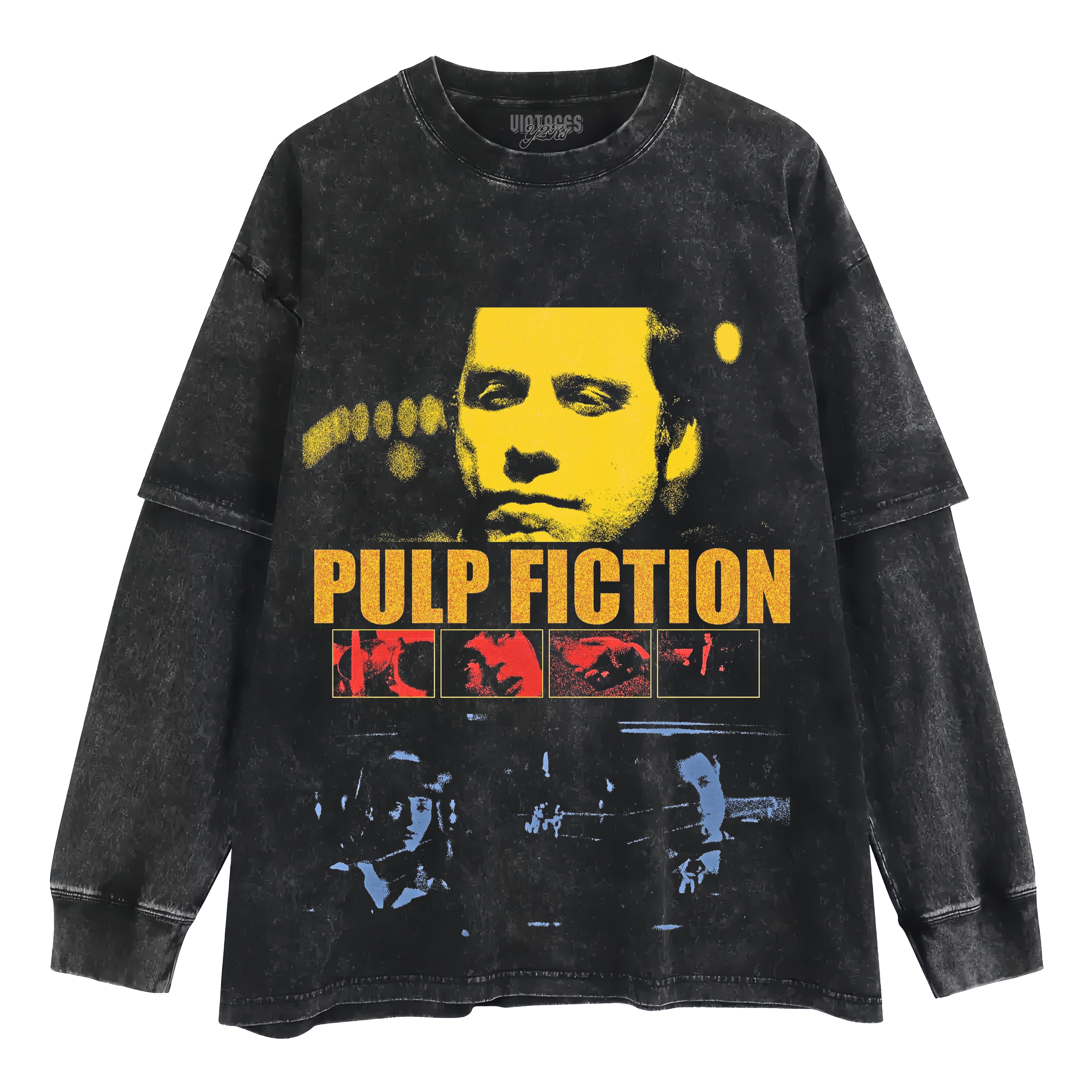 PULP FICTION VINTAGE V4 TANK TOP & TEE & LONG SLEEVE & LAYERED LS & HOODIE