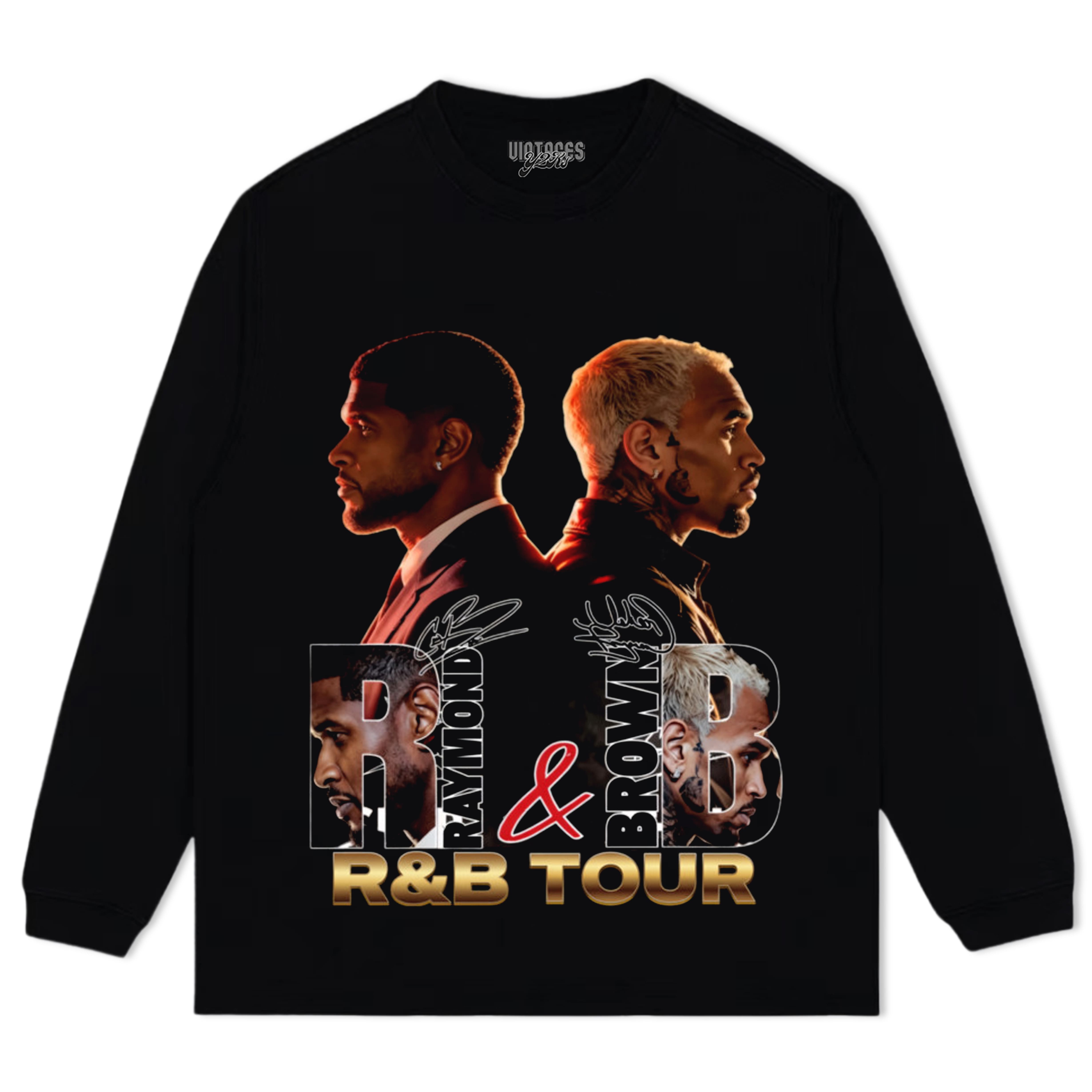RAYMOND & CHRIS BROWN R&B TOUR 2026 TANK TOP & TEE & LONG SLEEVE & LAYERED LS & HOODIE