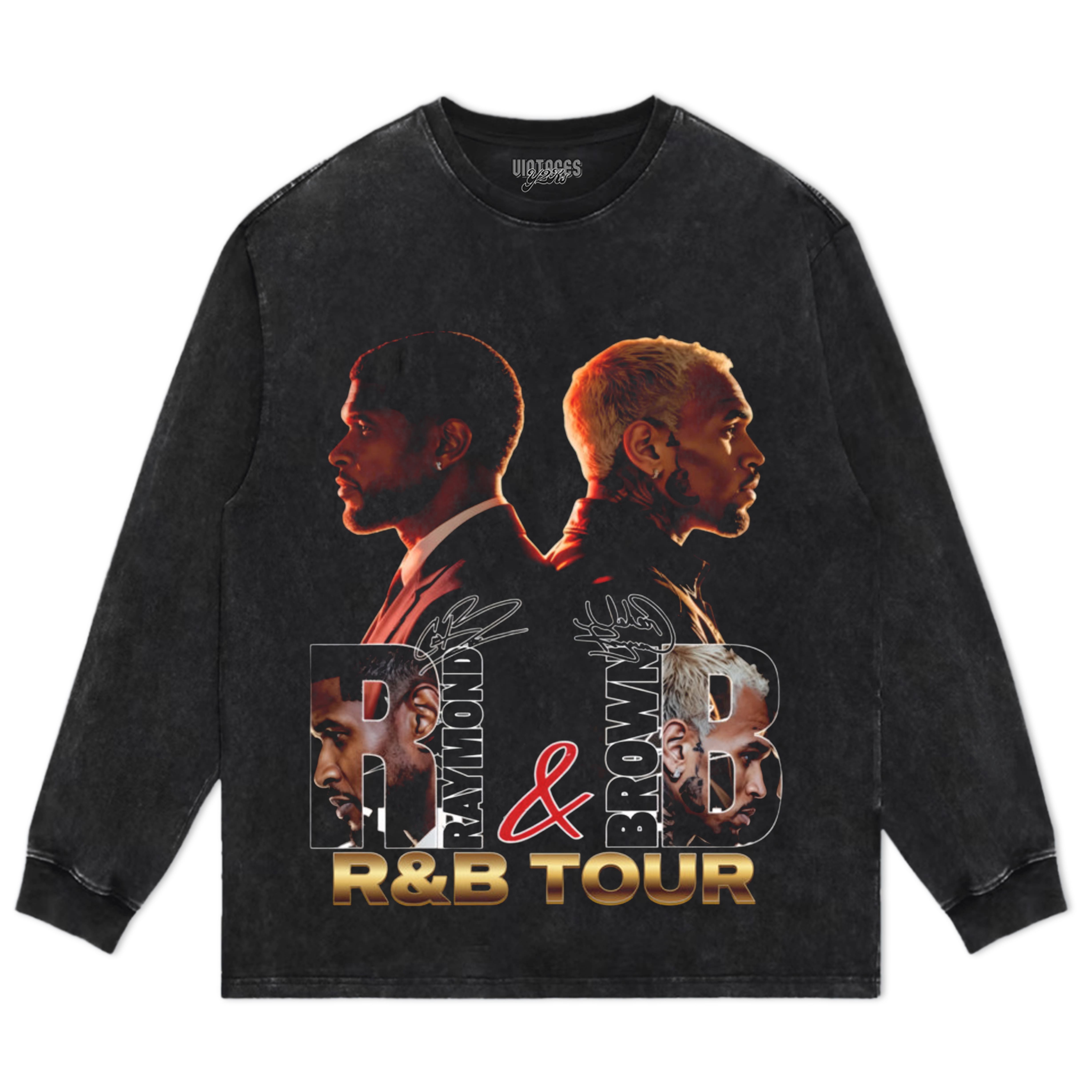 RAYMOND & CHRIS BROWN R&B TOUR 2026 TANK TOP & TEE & LONG SLEEVE & LAYERED LS & HOODIE