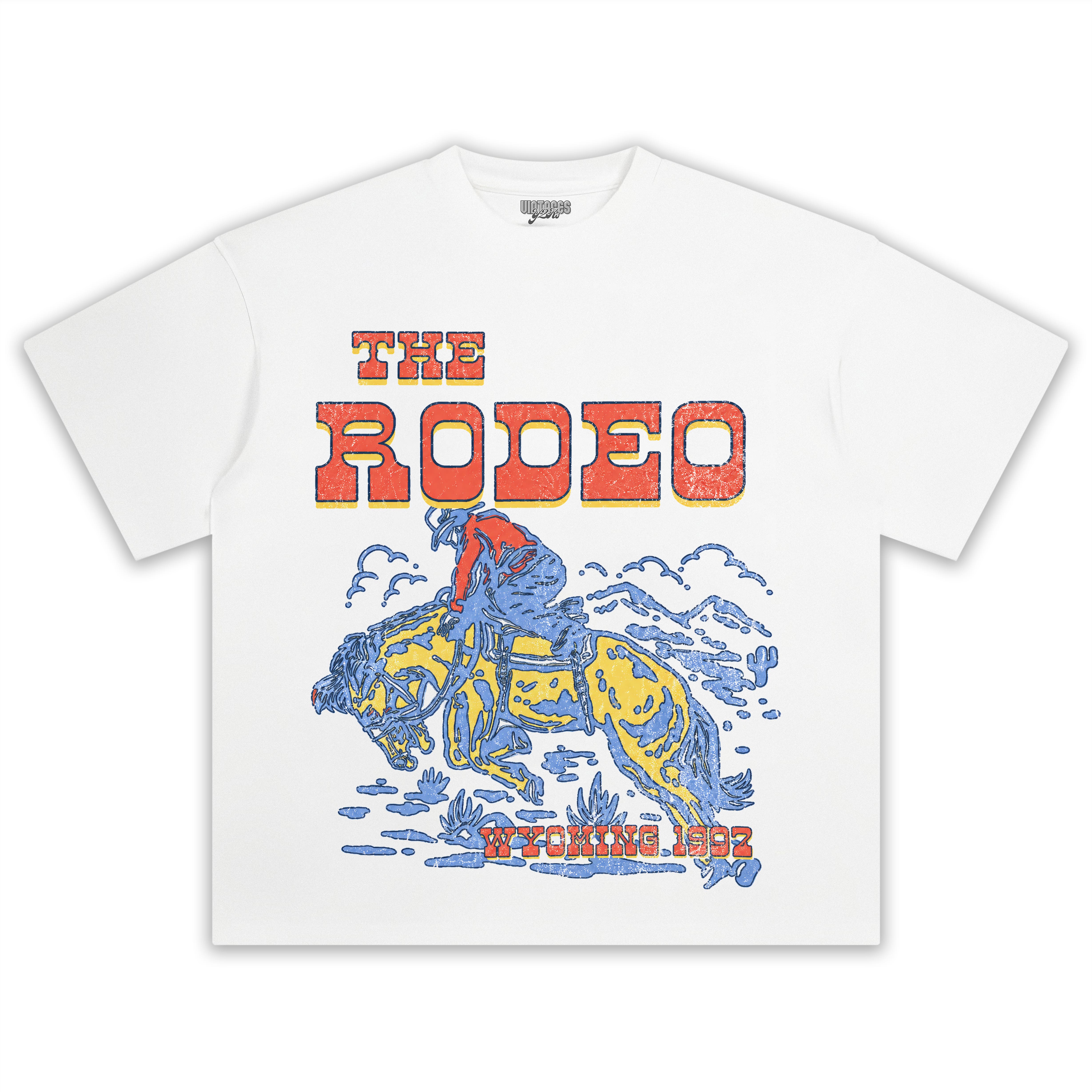 RETRO COWBOY RODEO SHIRT WESTERN TANK TOP & TEE & LONG SLEEVE & LAYERED LS & HOODIE