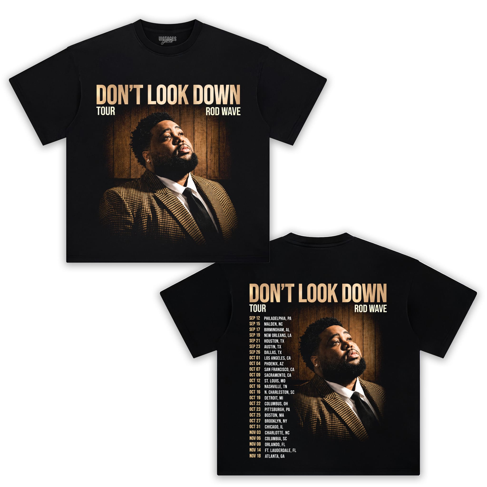 RETRO ROD WAVE DON'T LOOK DOWN MUSIC TOUR 2026 V4 TANK TOP & TEE