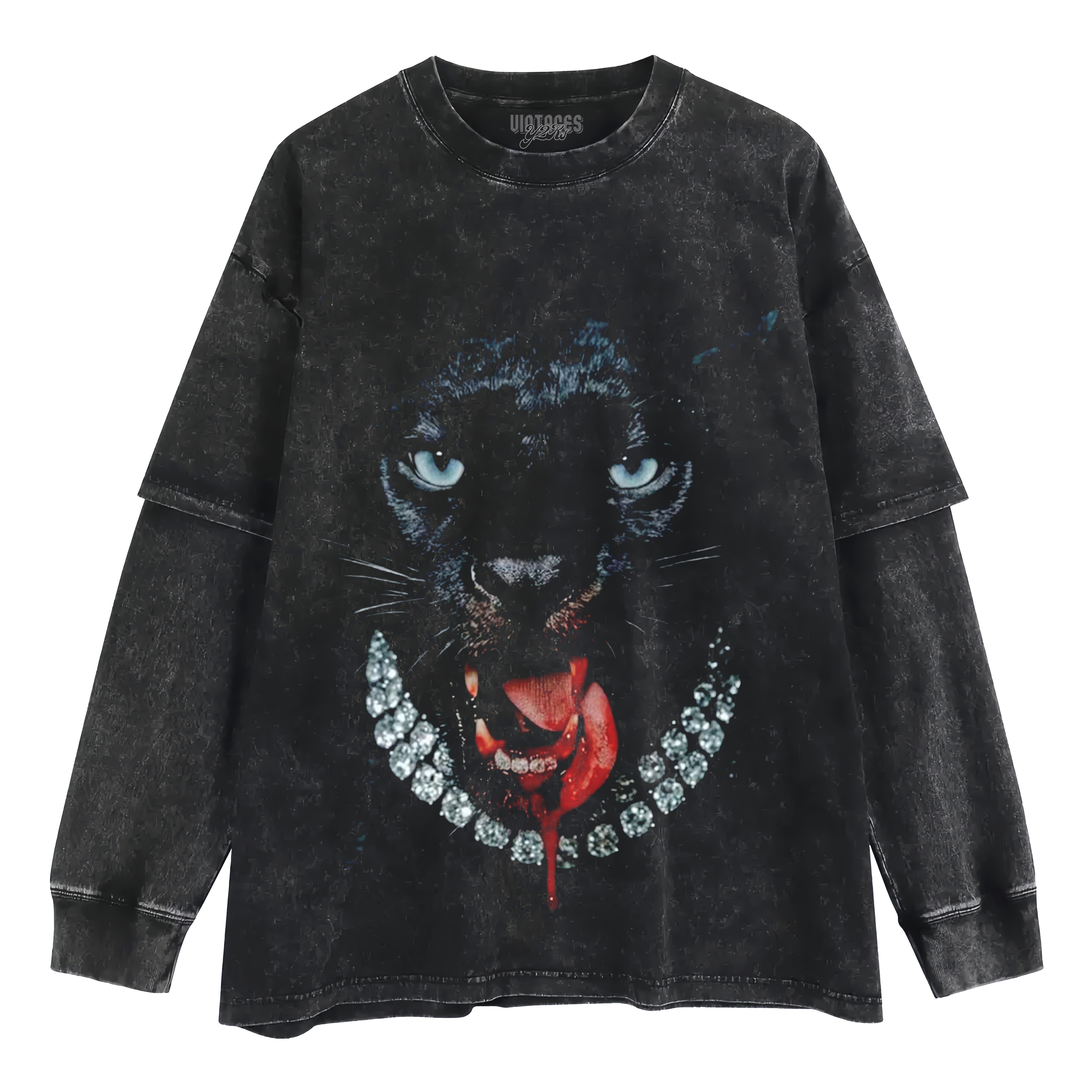 RETRO STREET STYLE & BLACK PANTHER TANK TOP & TEE & LONG SLEEVE & LAYERED LS & HOODIE