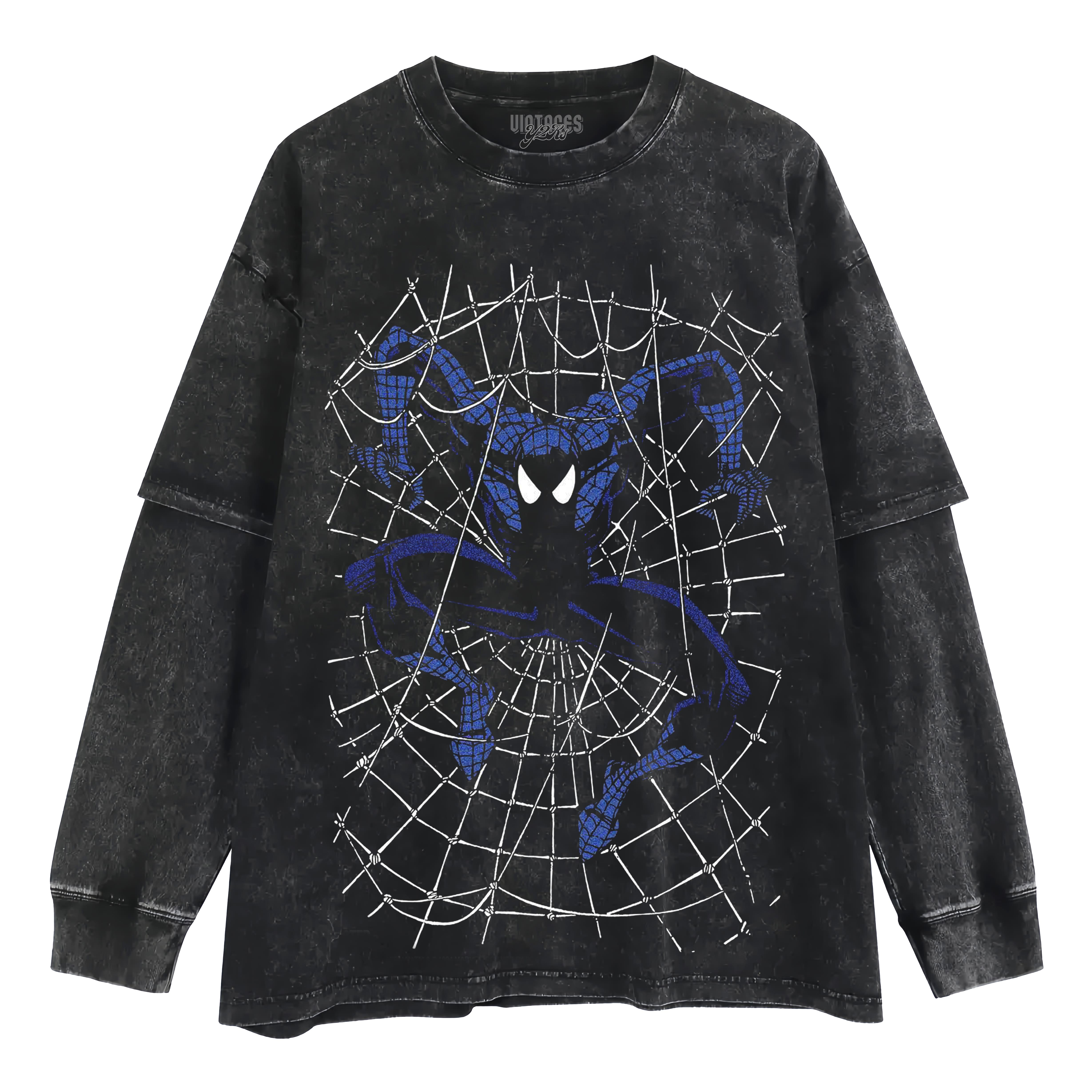 RETRO STYLE - SPIDER MAN V2 LAYERED LONG SLEEVE