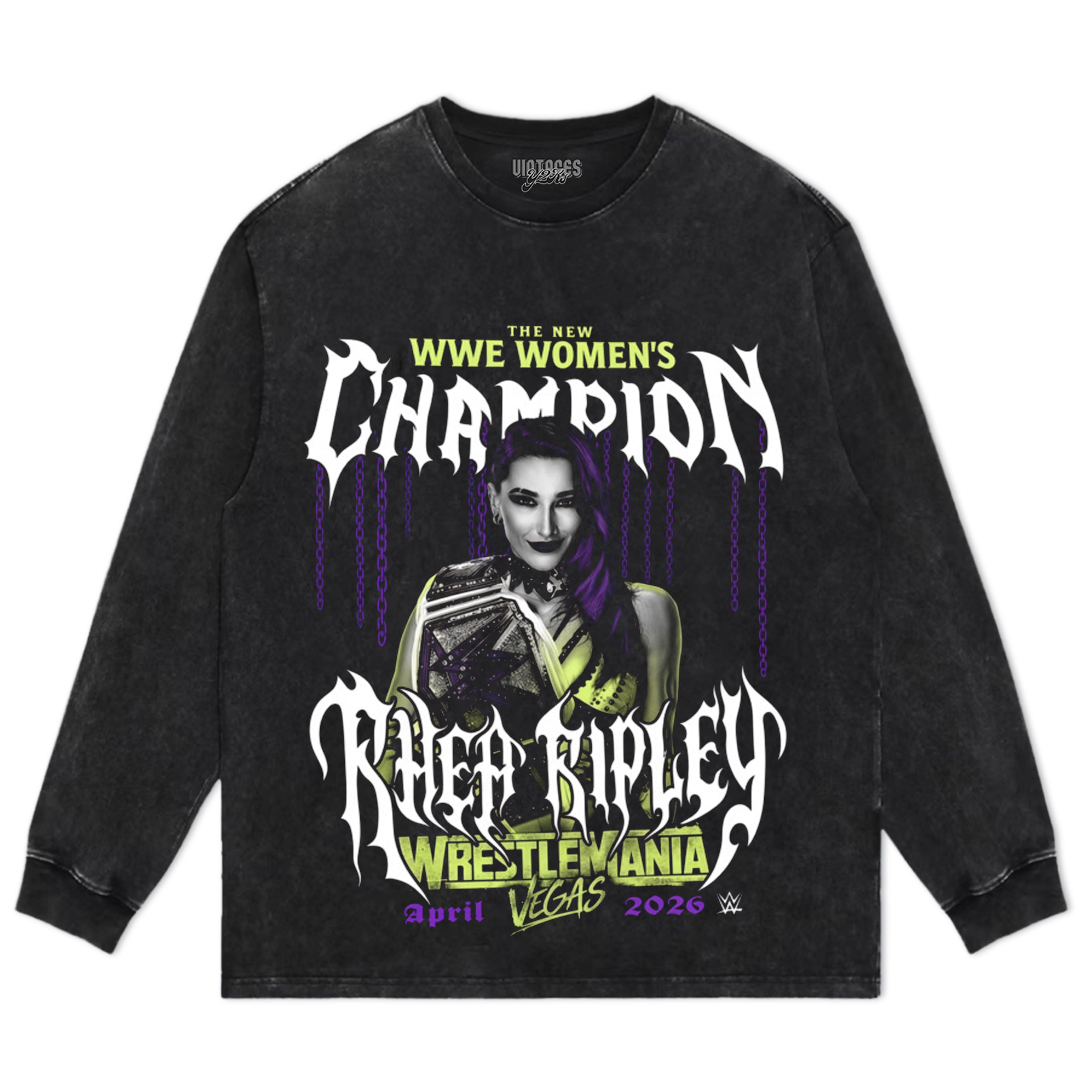 RHEA RIPLEY WRESTLEMANIA 42 WINNER TANK TOP & TEE & LONG SLEEVE & LAYERED LS & HOODIE