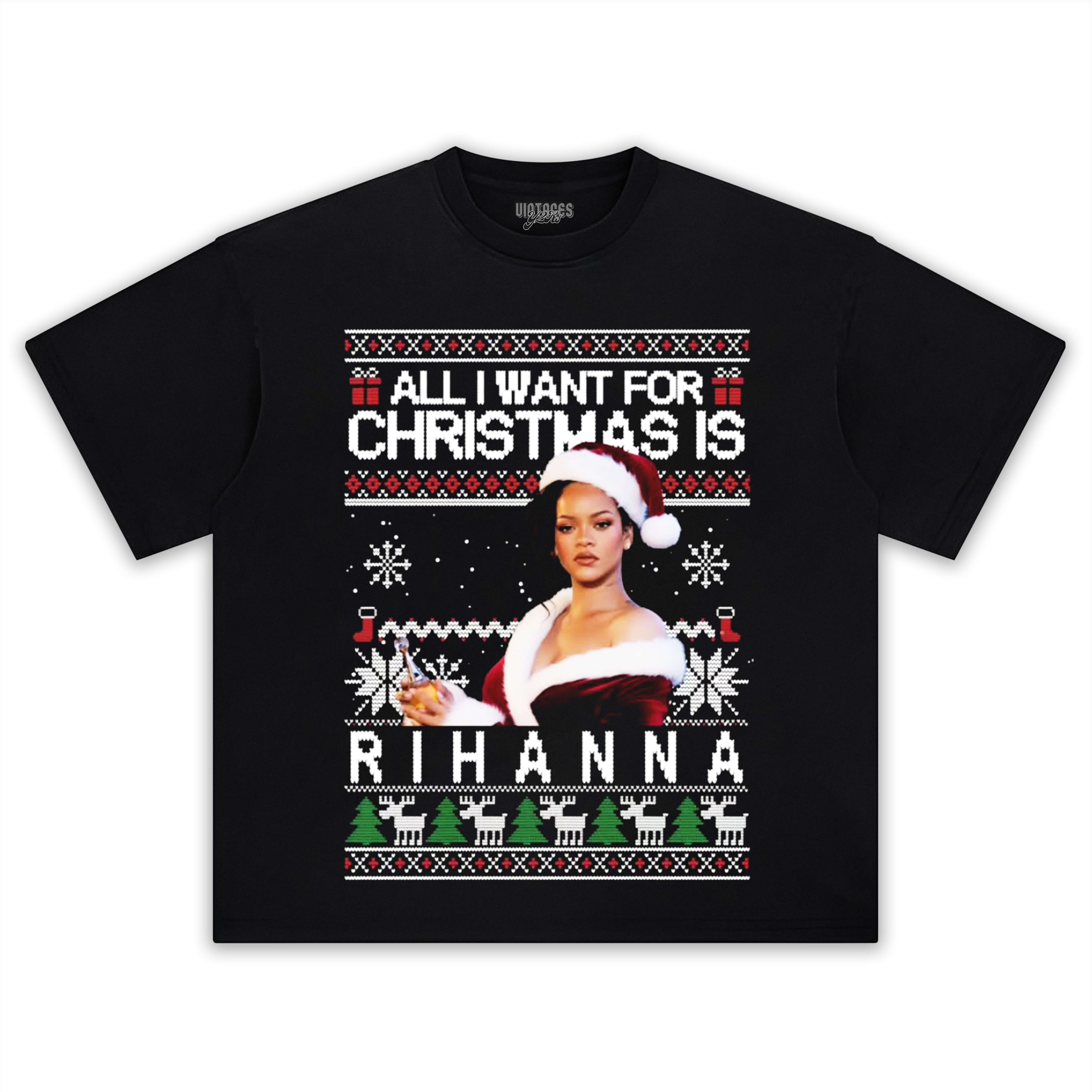 RIHANNA CHRISTMAS STYLES TEE & LS & HOODIE