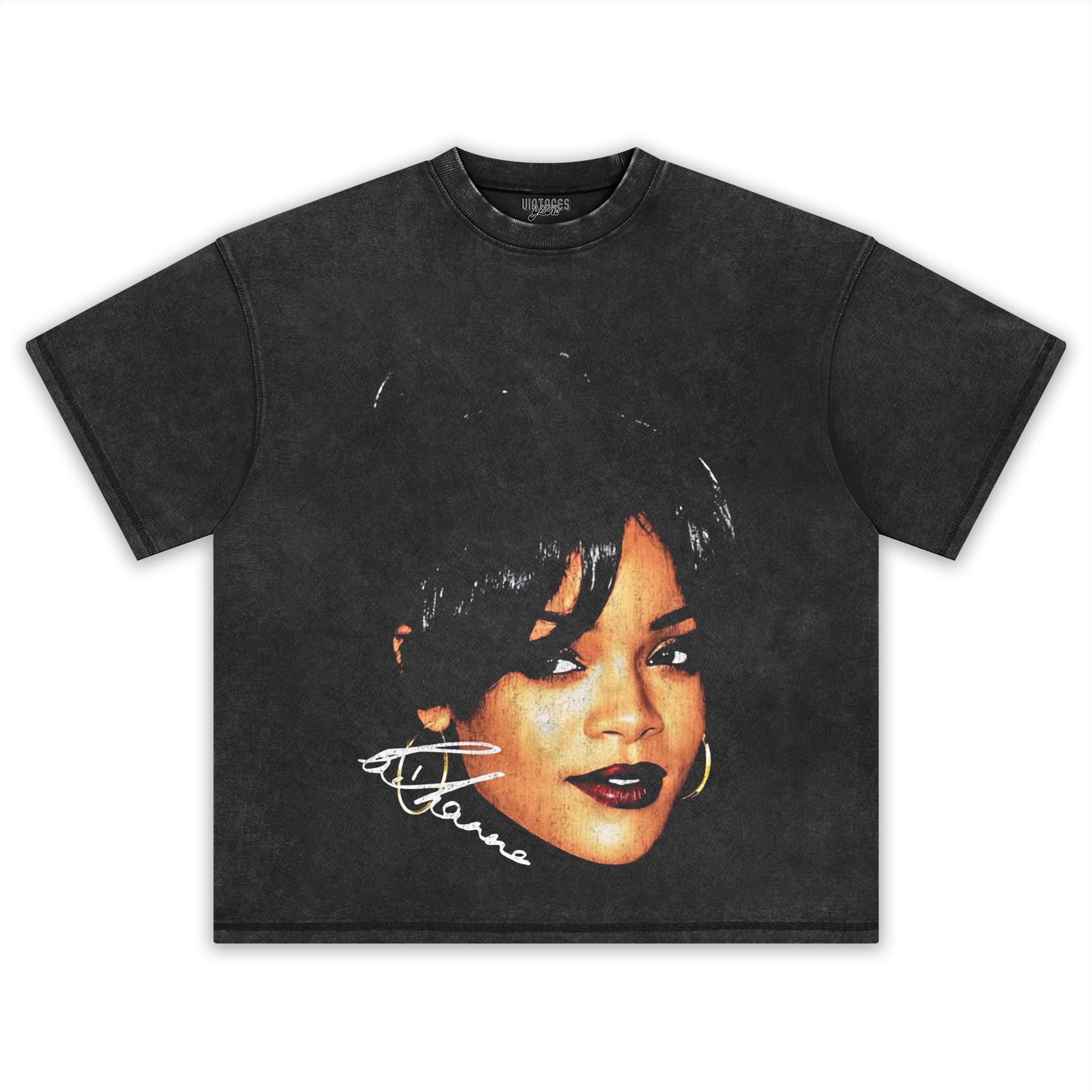 RIHANNA BIG FACE GRUNGE TANK TOP & TEE & LONG SLEEVE & LAYERED LS & HOODIE