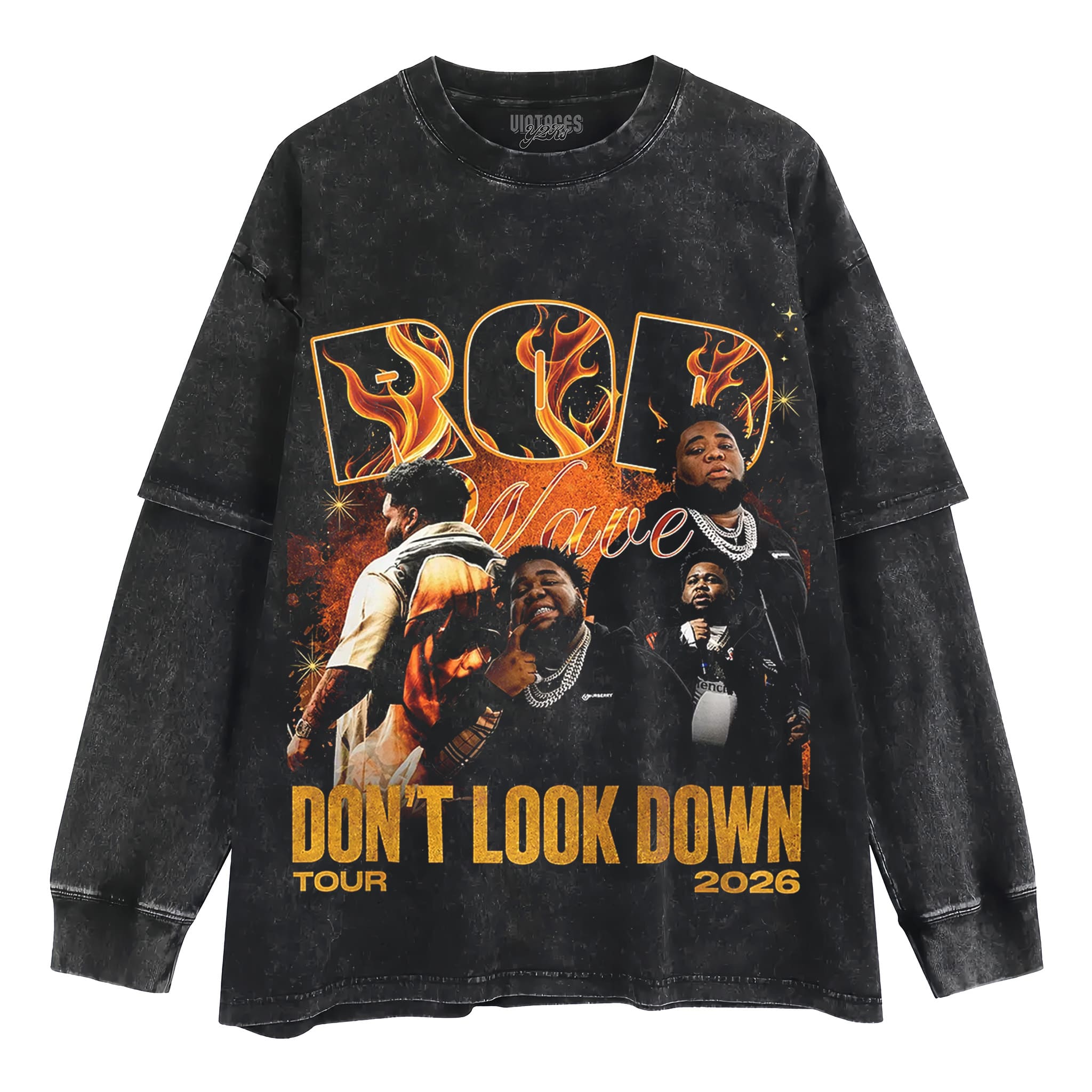 ROD WAVE & DON'T LOOK DOWN 2026 TOUR TANK TOP & TEE & LONG SLEEVE & LAYERED LS & HOODIE