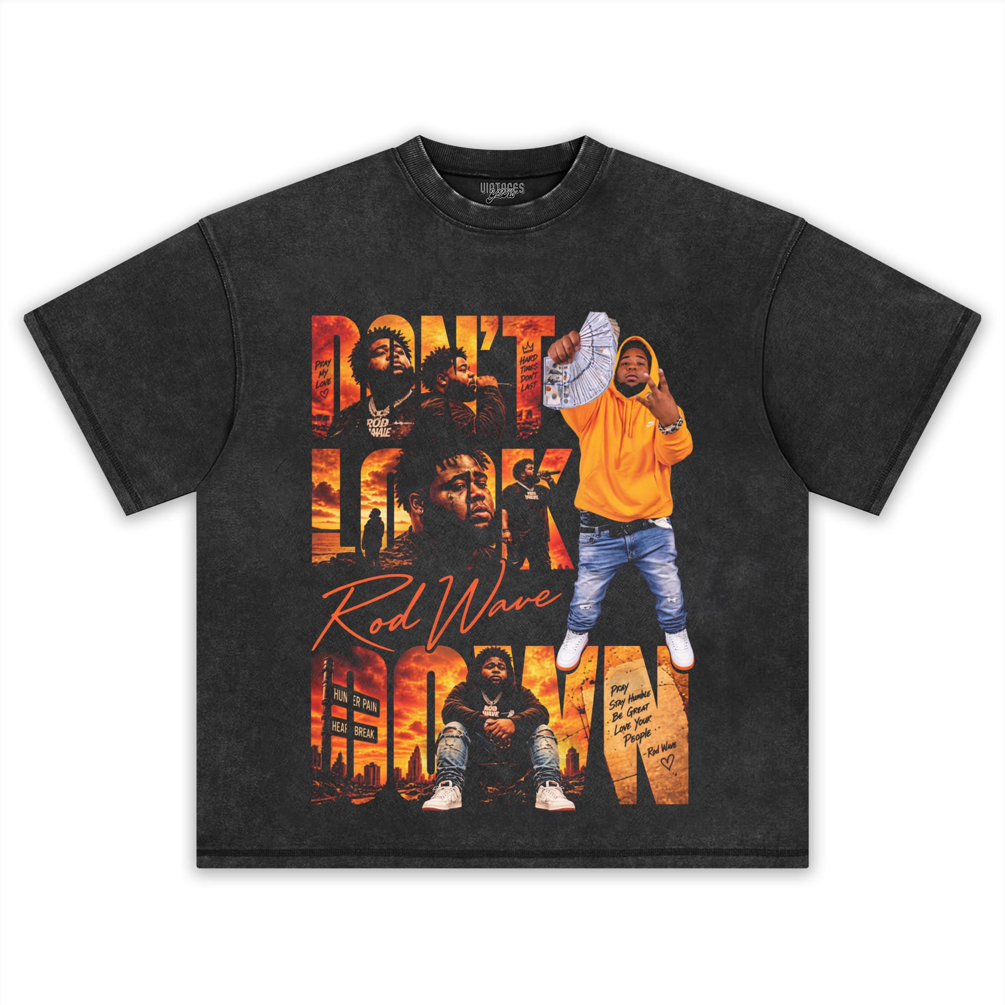 ROD WAVE DON'T LOOK DOWN TOUR 2026 RETRO TANK TOP & TEE & LONG SLEEVE & LAYERED LS & HOODIE