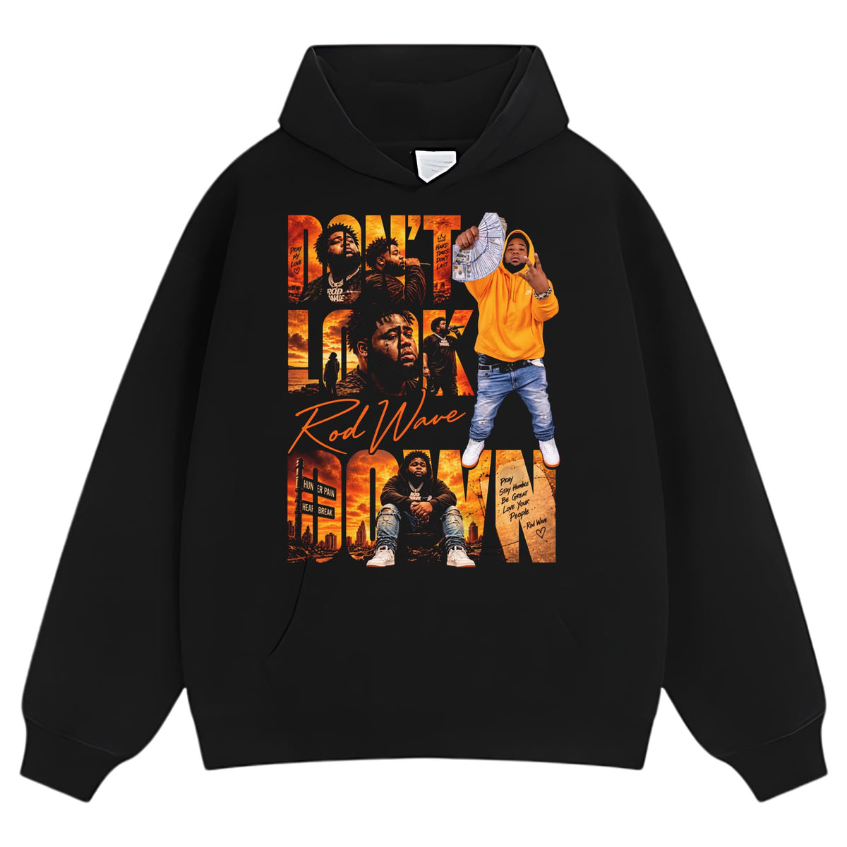 ROD WAVE DON'T LOOK DOWN TOUR 2026 RETRO TANK TOP & TEE & LONG SLEEVE & LAYERED LS & HOODIE