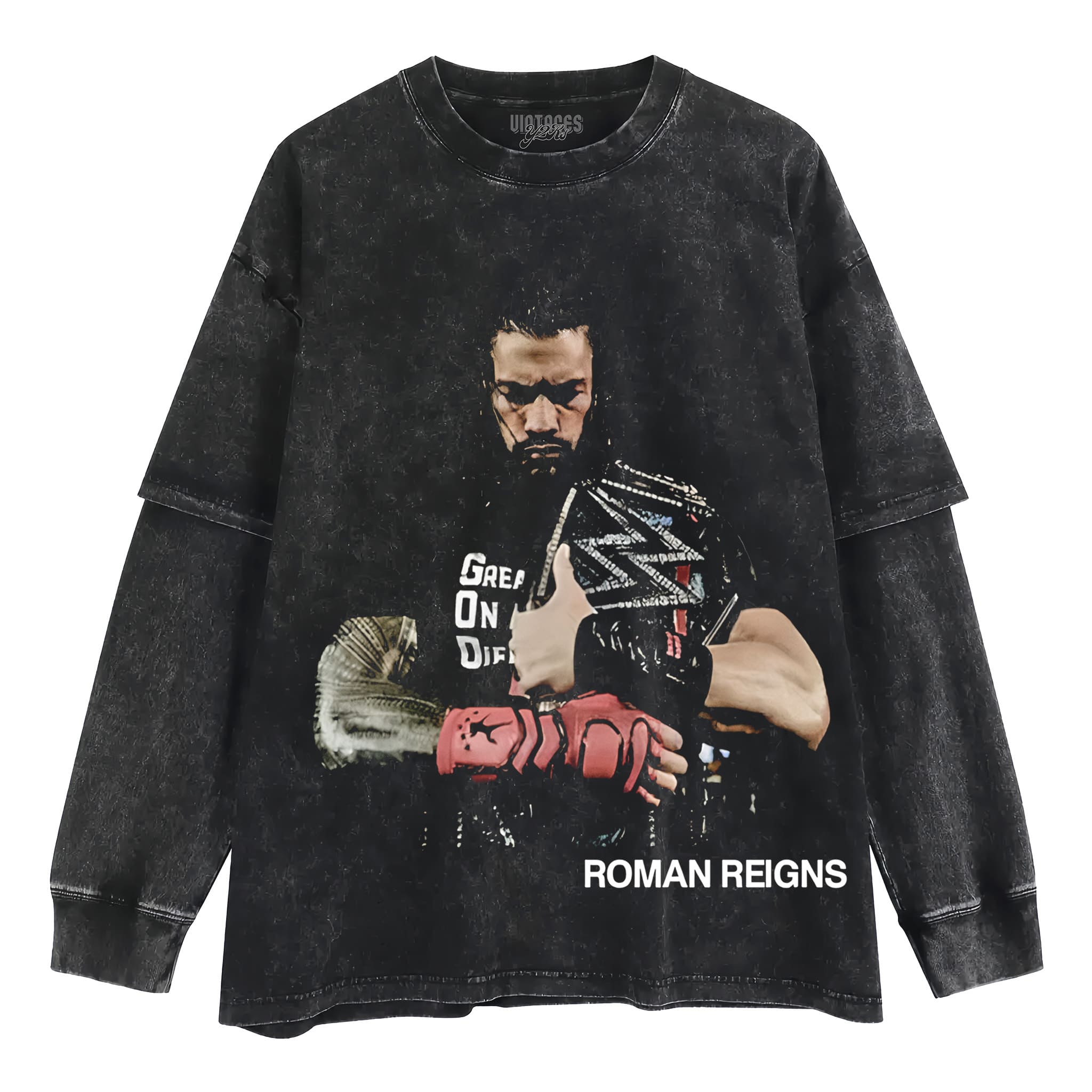 ROMAN REIGNS ACKNOWLEDGE ME GOLD TITLE TANK TOP & TEE & LONG SLEEVE & LAYERED LS & HOODIE